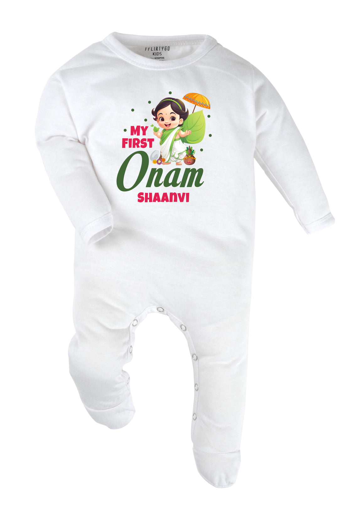 My First Onam Baby Romper | Onesies w/ Custom Name