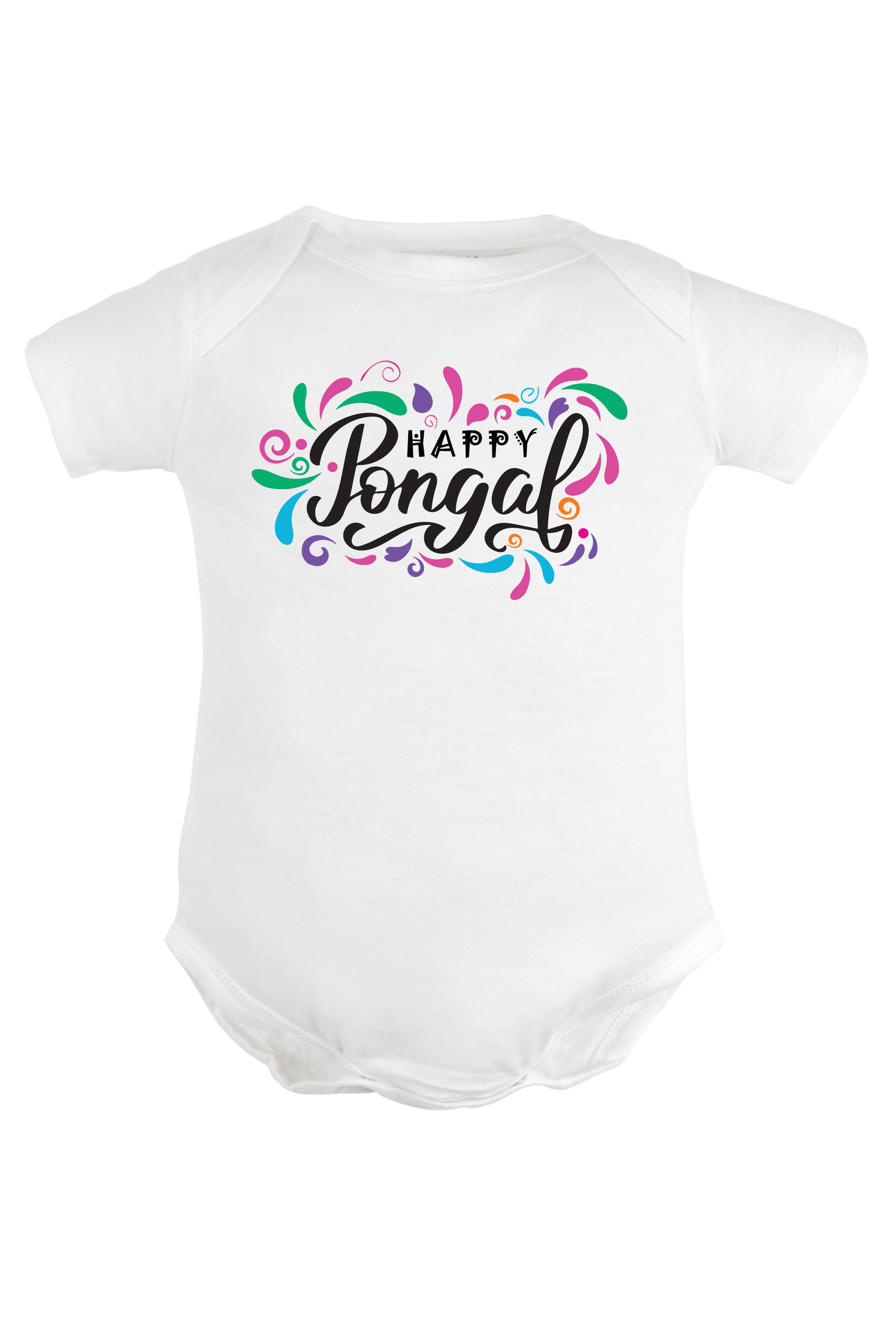 Happy Pongal Splash Baby Romper | Onesies