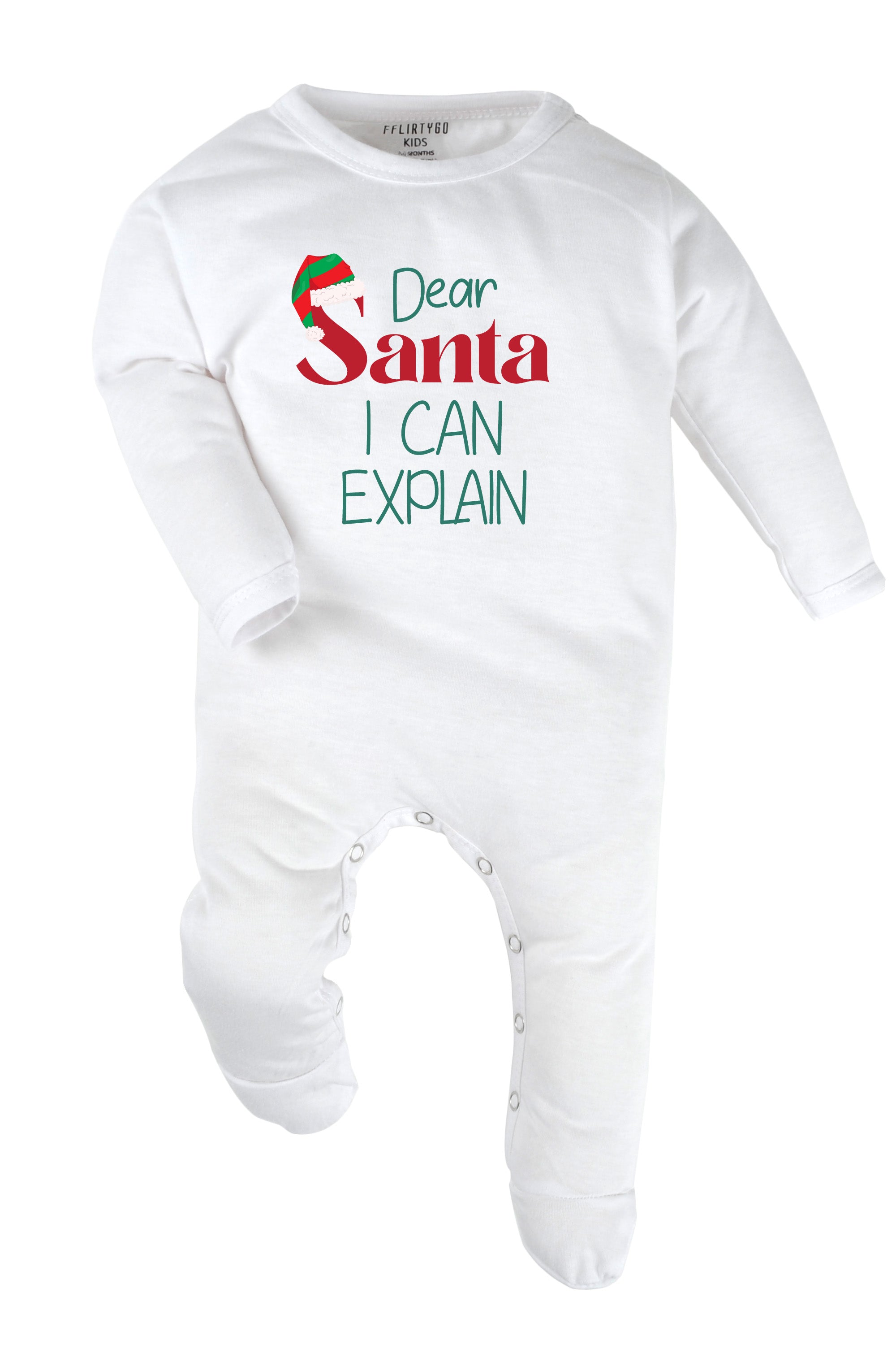 Dear Santa I Can Explain Baby Romper | Onesies