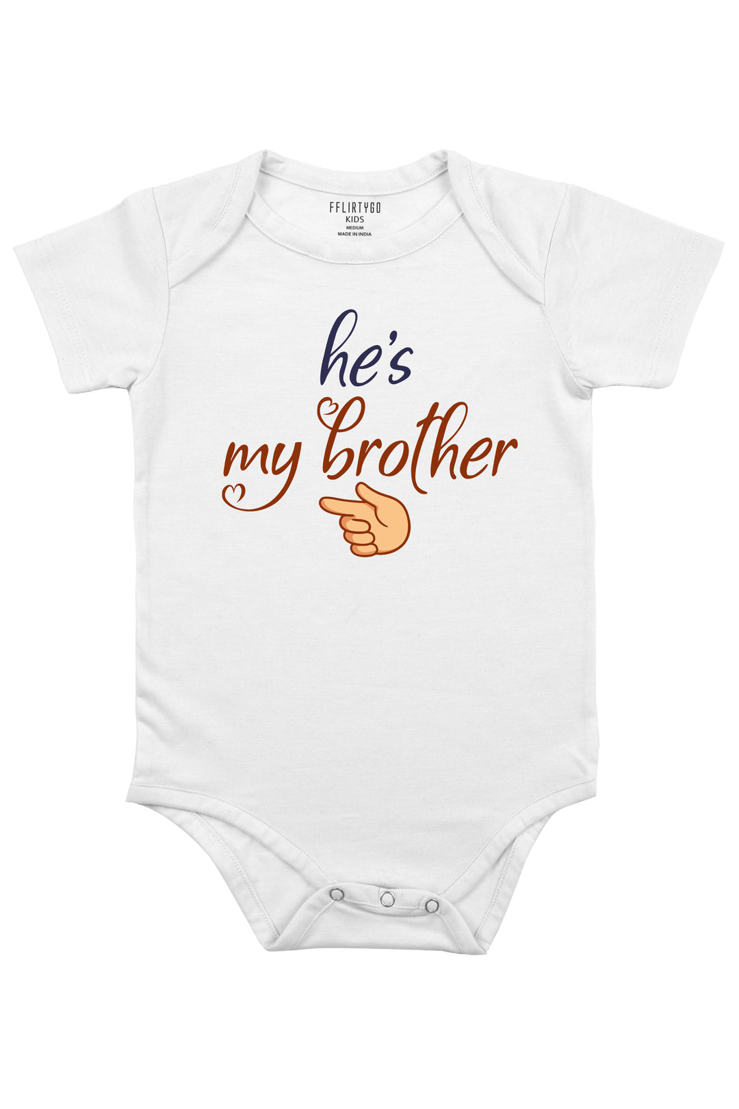 He Is My Brother Baby Romper | Onesies