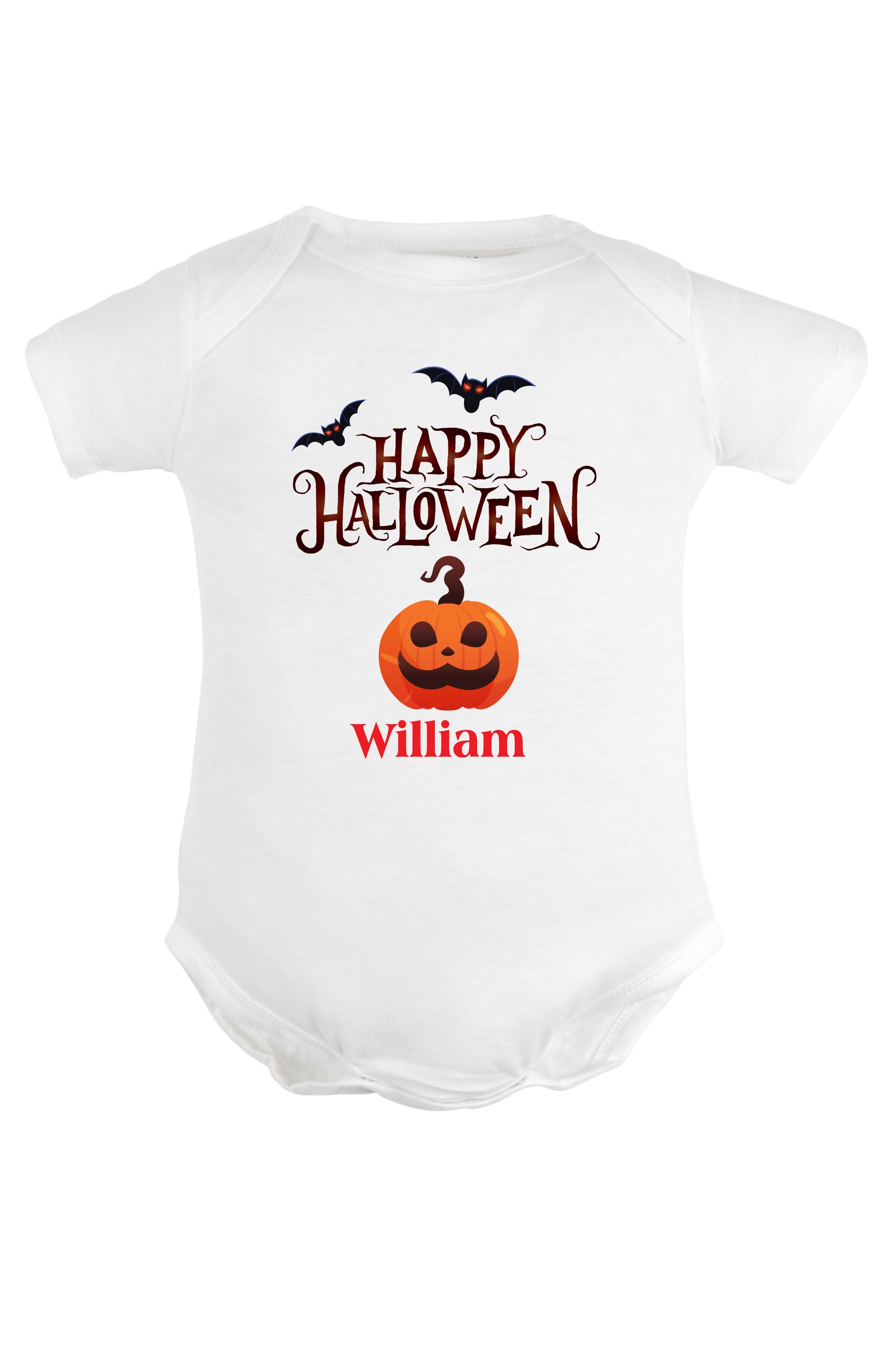 Happy Halloween Baby Romper | Onesies w/ Custom Name