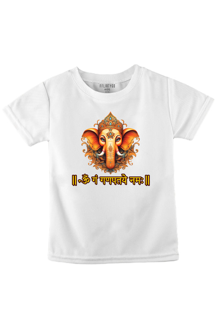 Om Ganpataye Namo Kids T Shirt