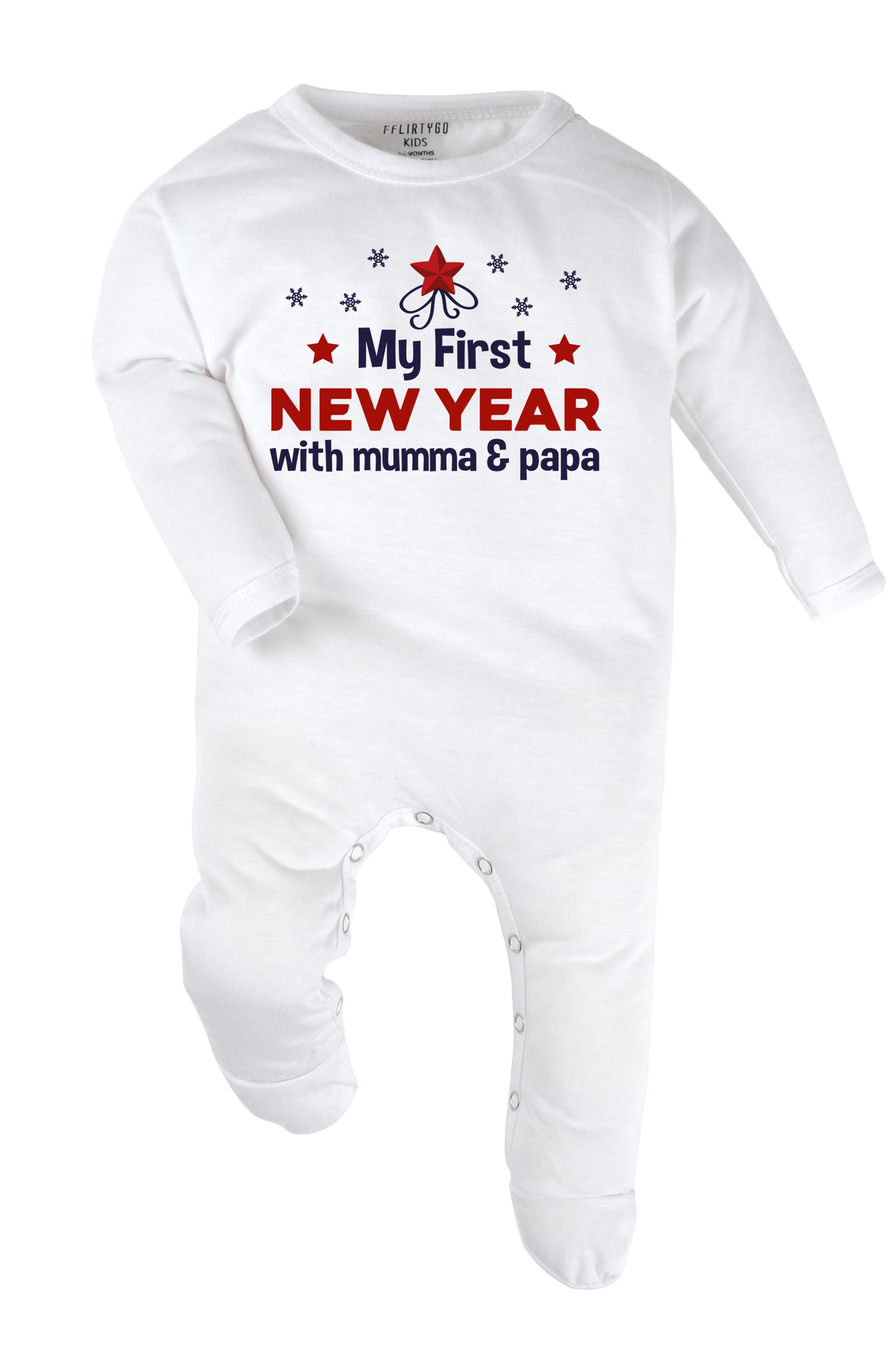 My First New Year With Mumma & Papa Baby Romper | Onesies