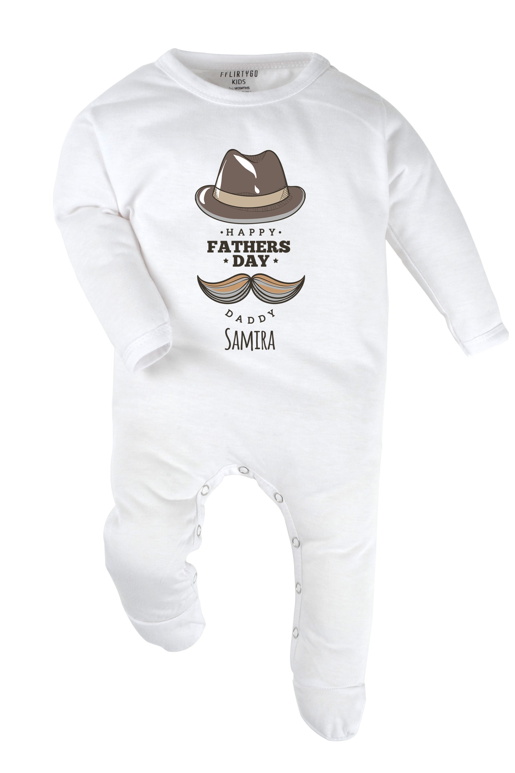 Happy Father's Day Daddy Baby Romper | Onesies w/ Custom Name