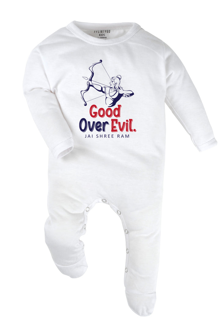 Good Over Evil Jai Shree Ram Baby Romper | Onesies