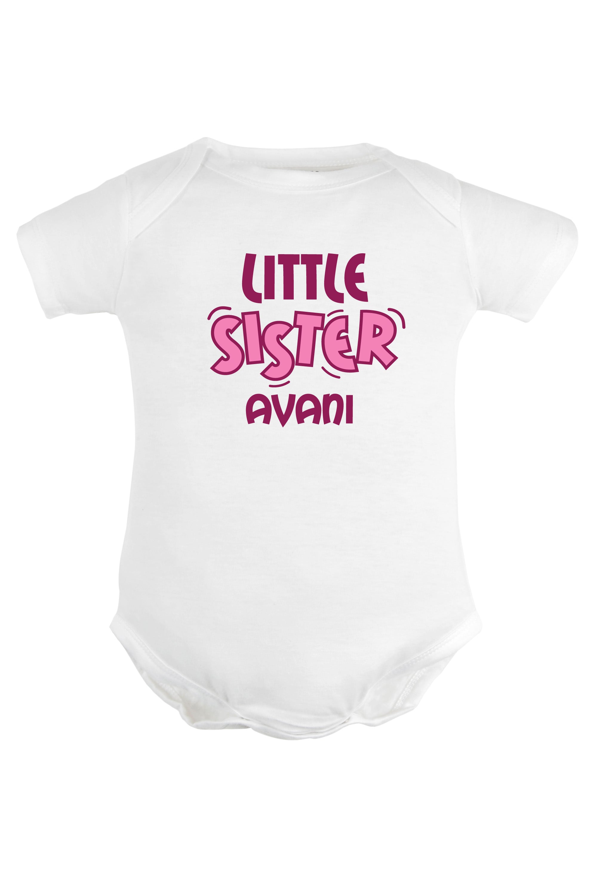 Little Sister Baby Romper | Onesies w/ Custom Name