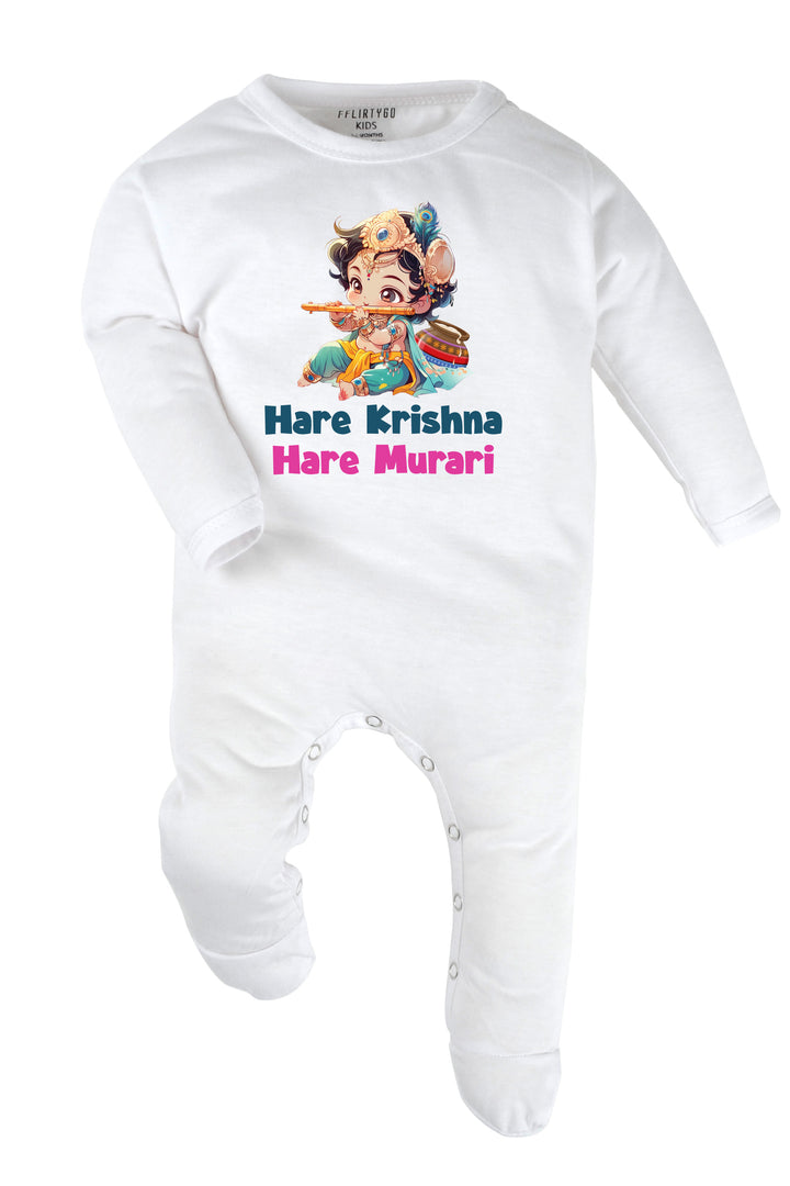 Hare Krishna Hare Murari Baby Romper | Onesies