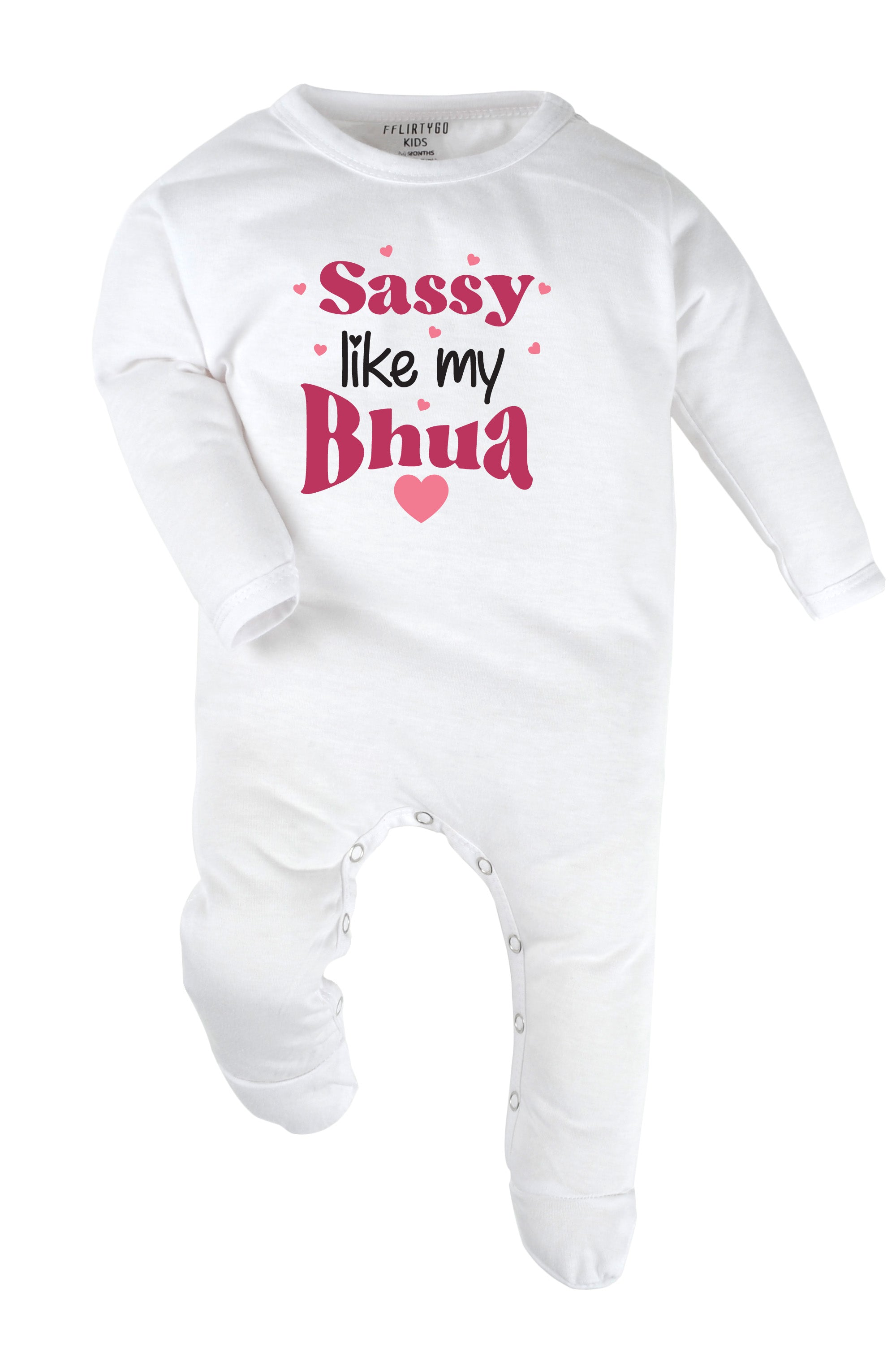 Sassy Like My Bhua Baby Romper | Onesies