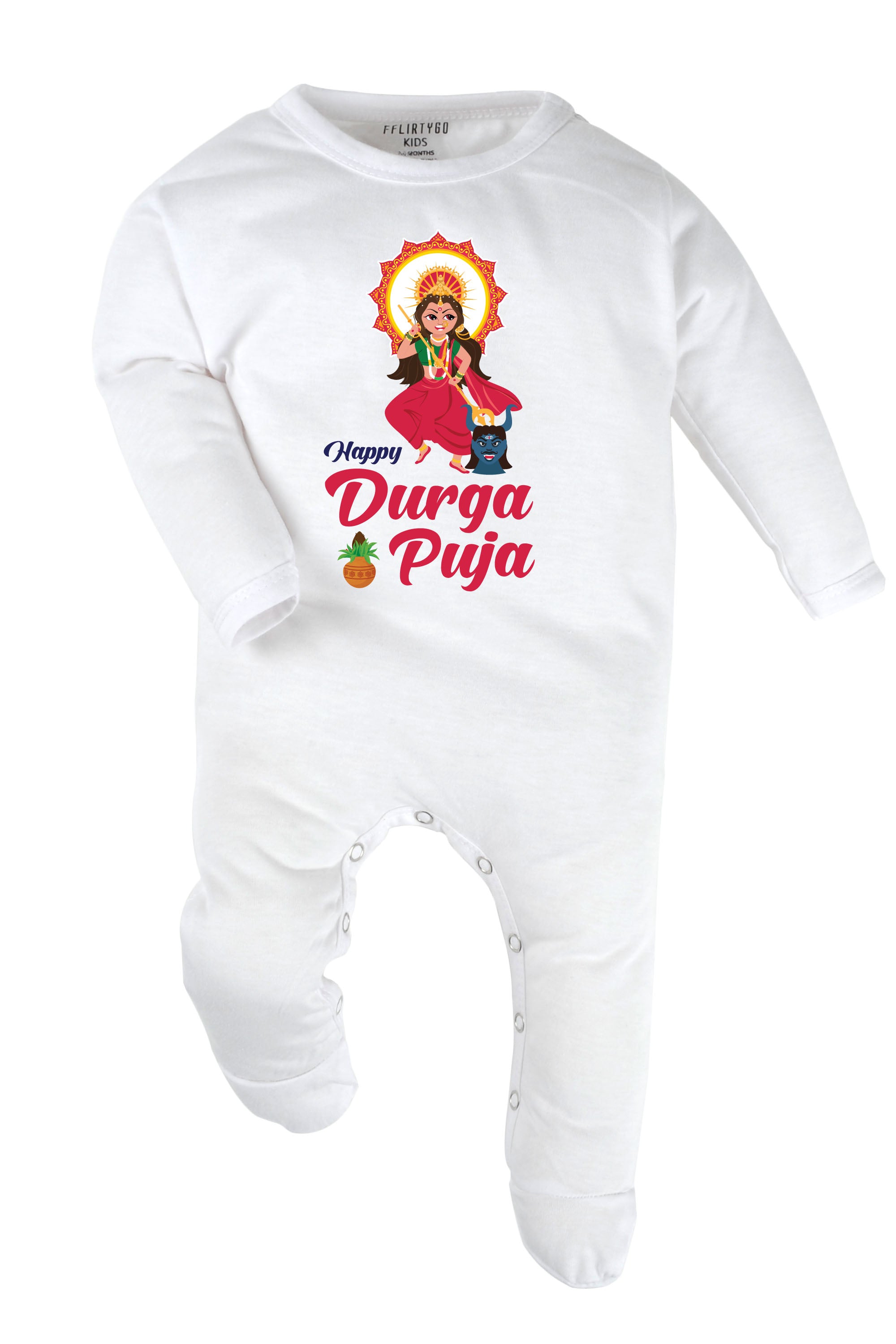 Happy Durga Puja Baby Romper | Onesies