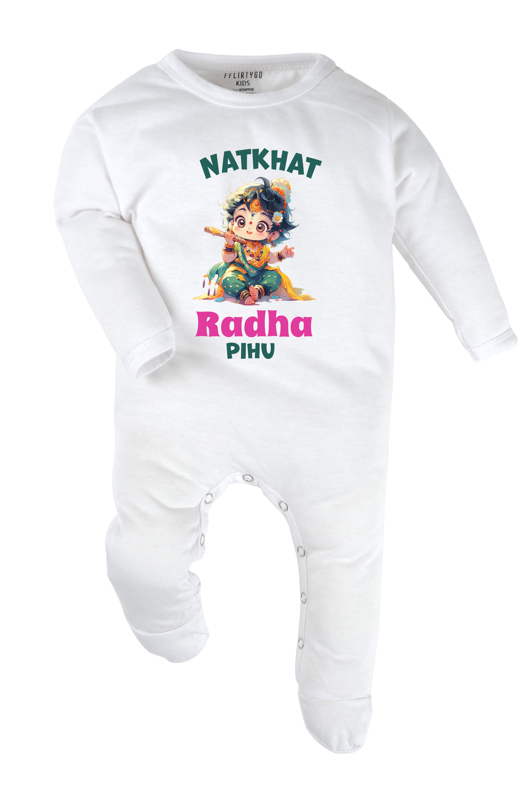 Natkhat Radha Baby Romper | Onesies w/ Custom Name