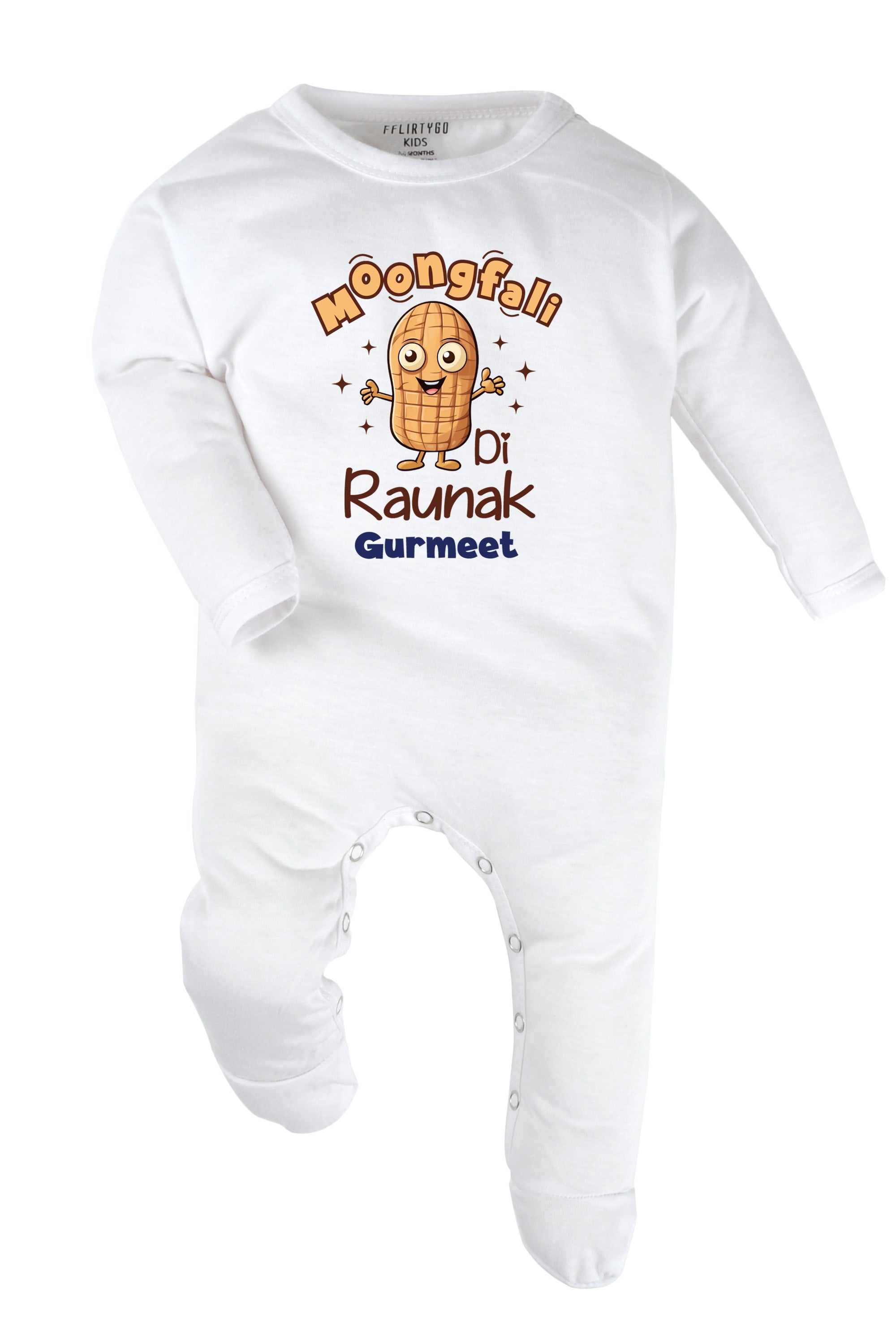 Moongfali Di Raunak Baby Romper | Onesies w/ Custom Name