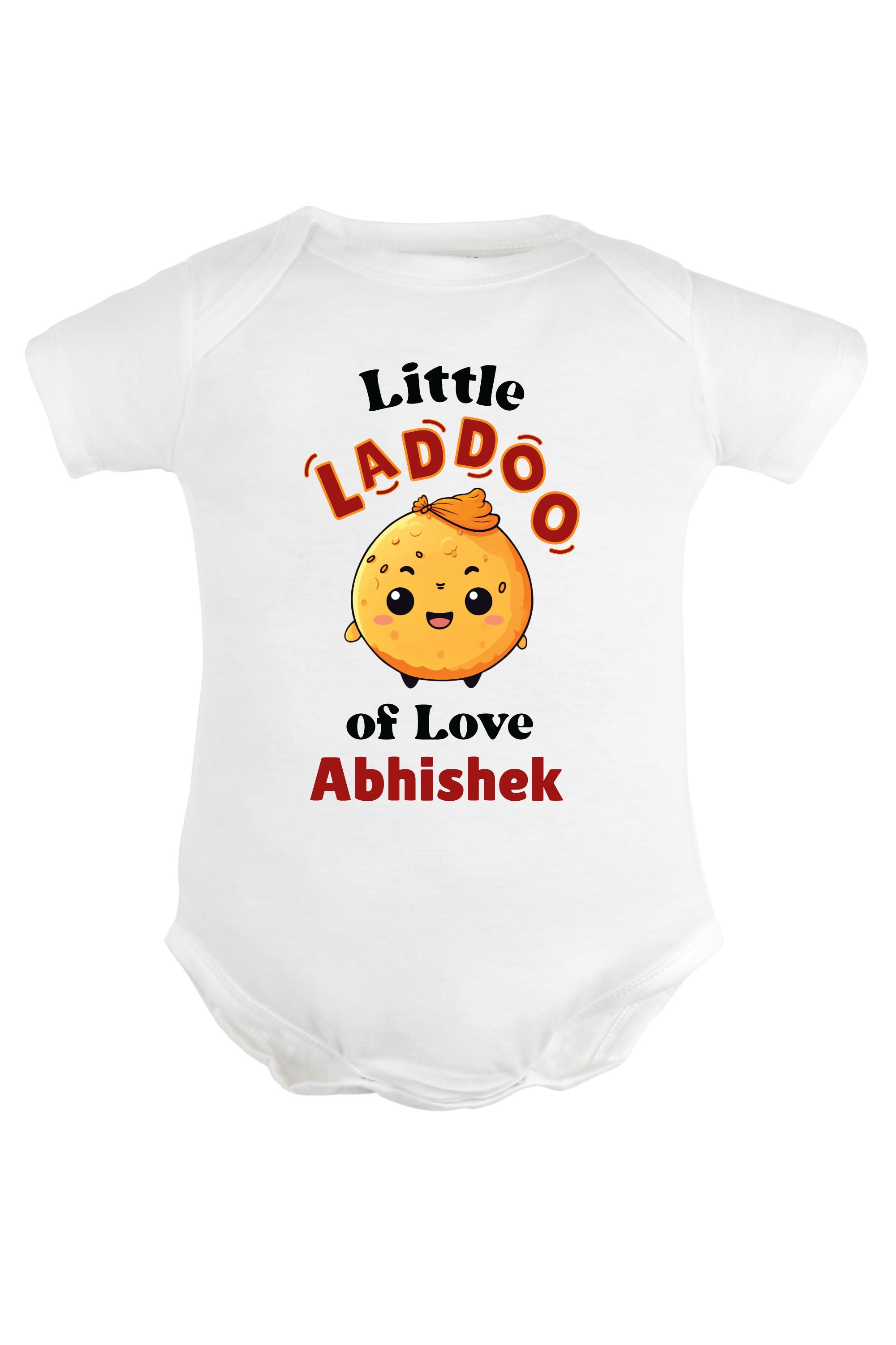 Little Laddoo Of Love Baby Romper | Onesies w/ Custom Name