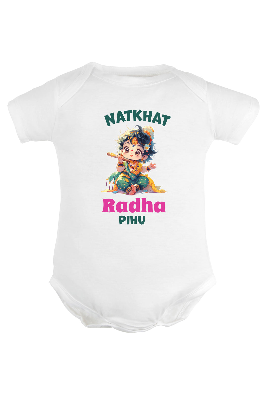 Natkhat Radha Baby Romper | Onesies w/ Custom Name