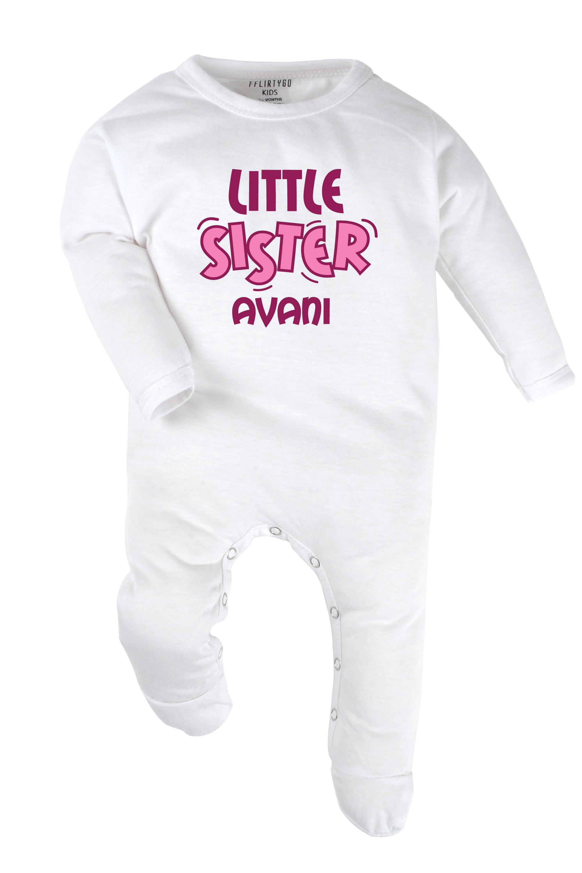 Little Sister Baby Romper | Onesies w/ Custom Name