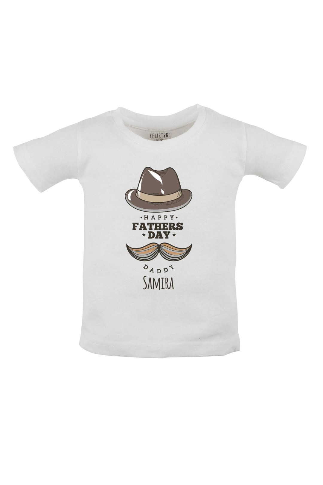 Happy Fathers Day Daddy Kids Tshirt w/ Custom Name