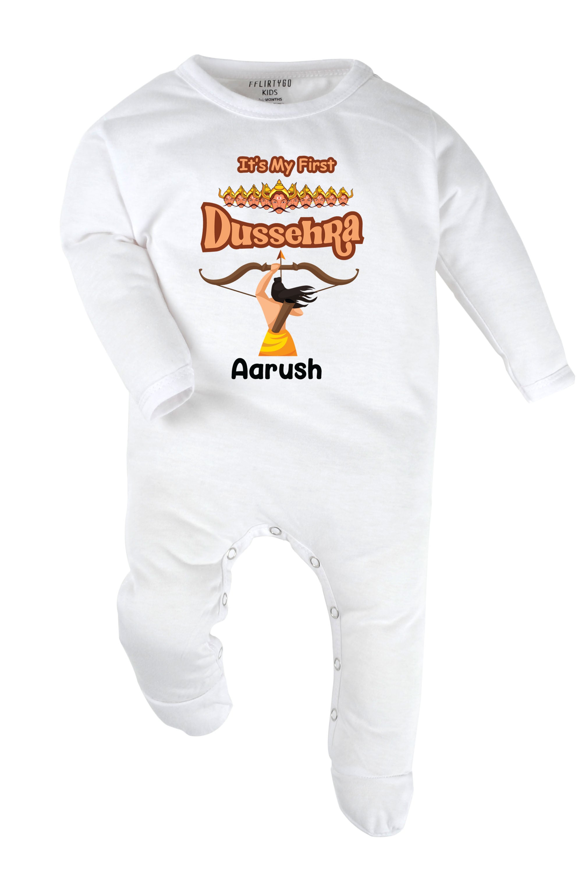 It's My First Dussehra Baby Romper | Onesies w/ Custom Name