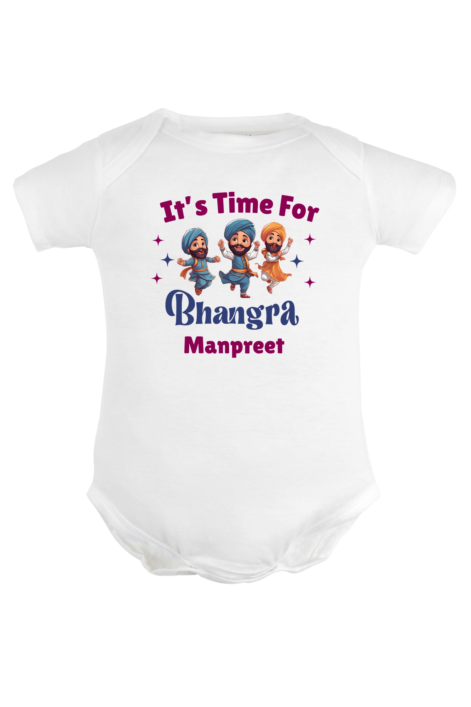 It's Time For Bhangra Baby Romper | Onesies w/ Custom Name