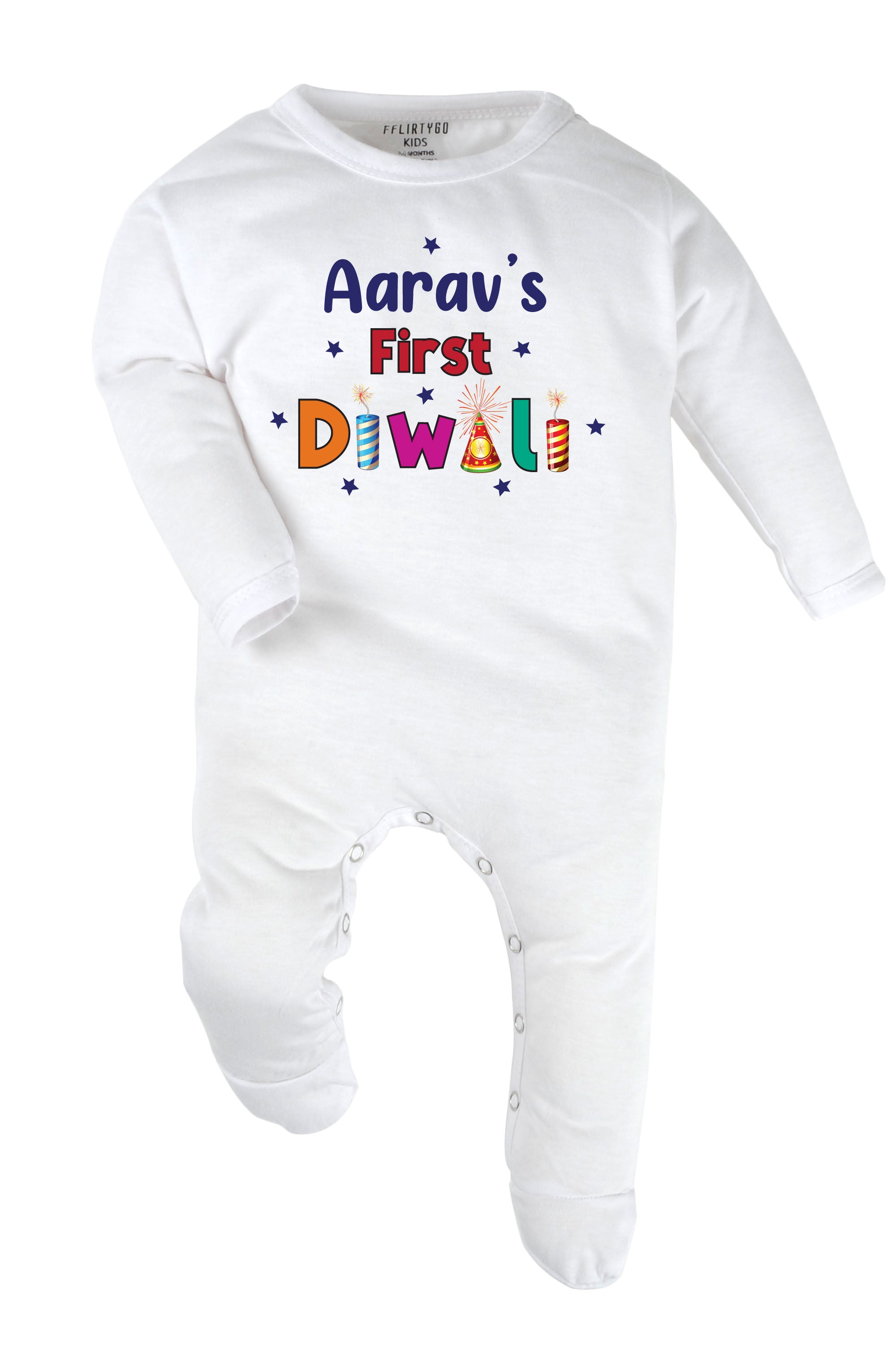 My First Diwali Baby Romper | Onesies w/ Custom Name