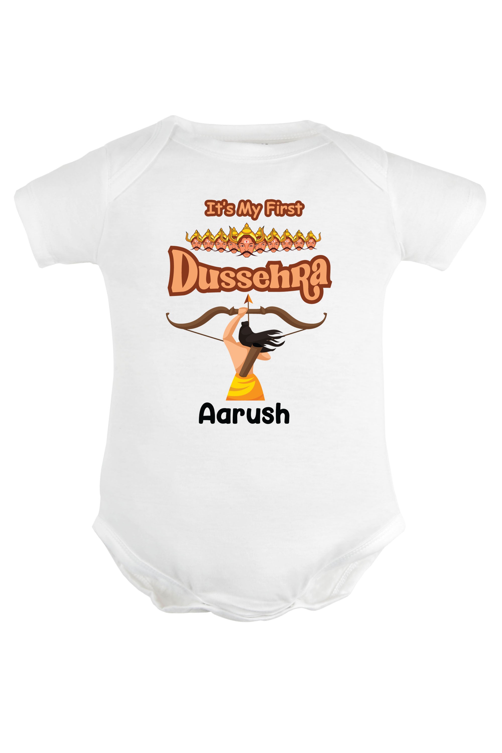 It's My First Dussehra Baby Romper | Onesies w/ Custom Name