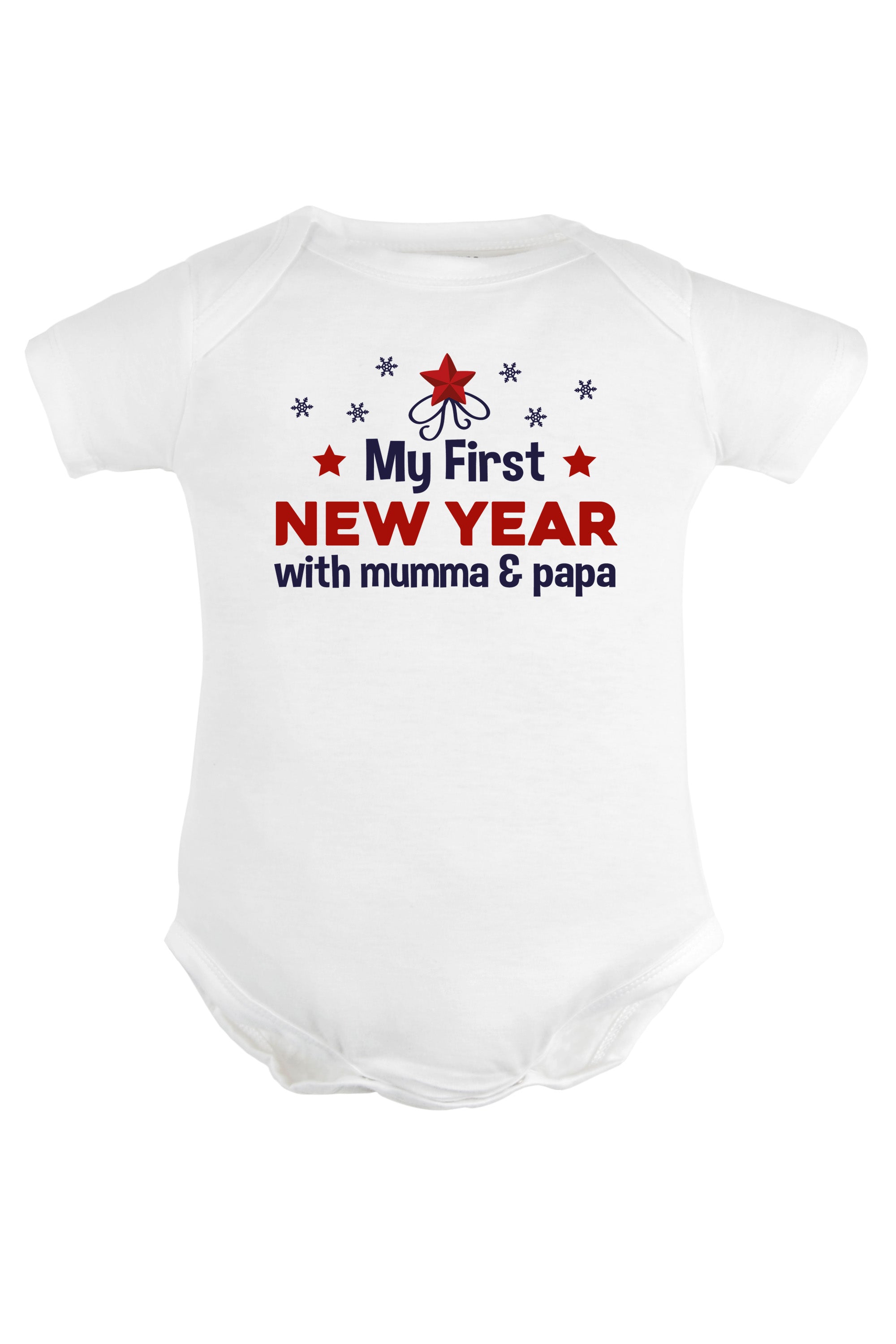 My First New Year With Mumma & Papa Baby Romper | Onesies