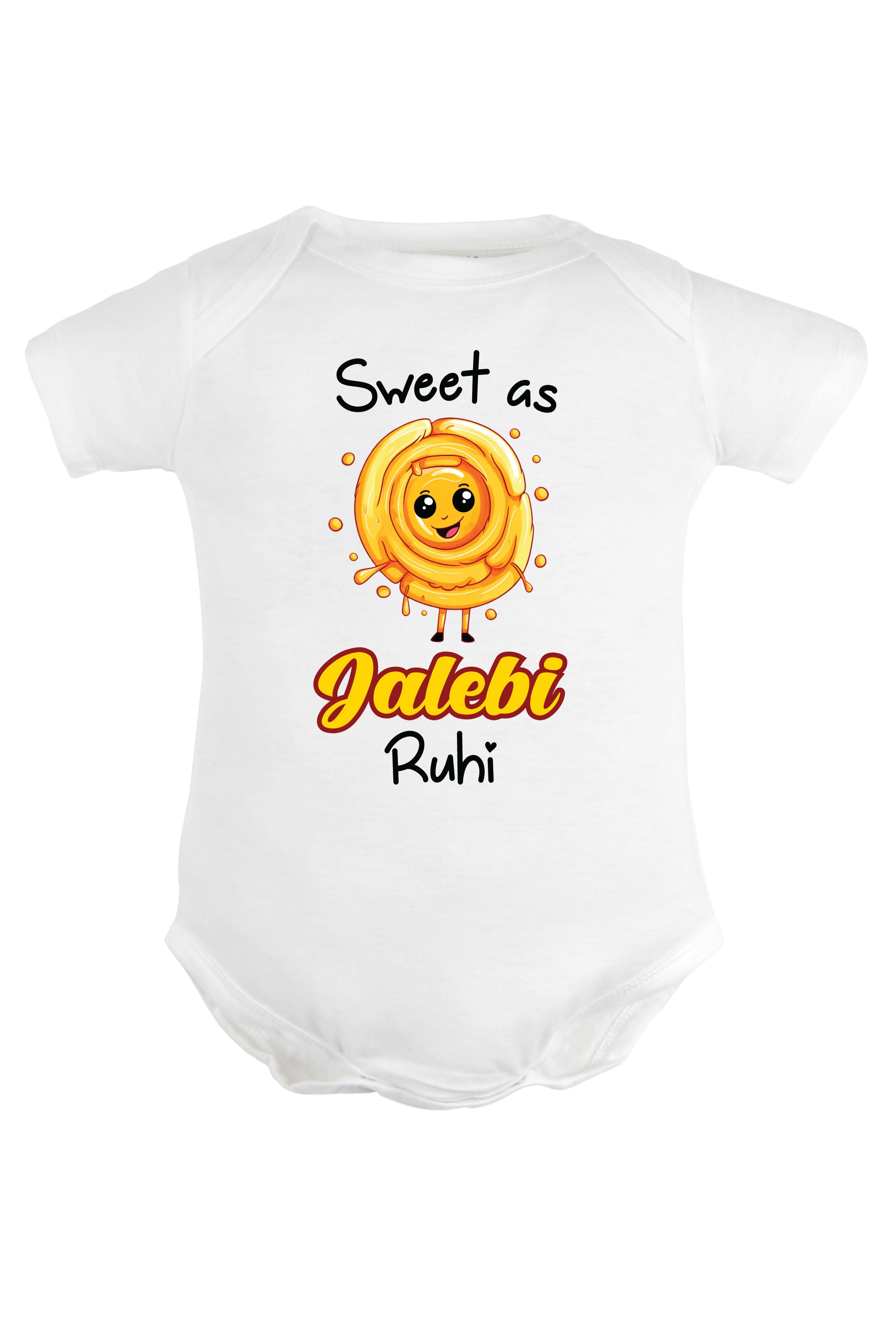 Sweet As Jalebi Baby Romper | Onesies w/ Custom Name