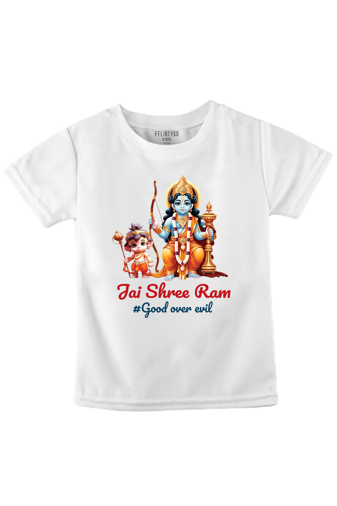 Jai Shree Ram Good Over Evil Kids T Shirt