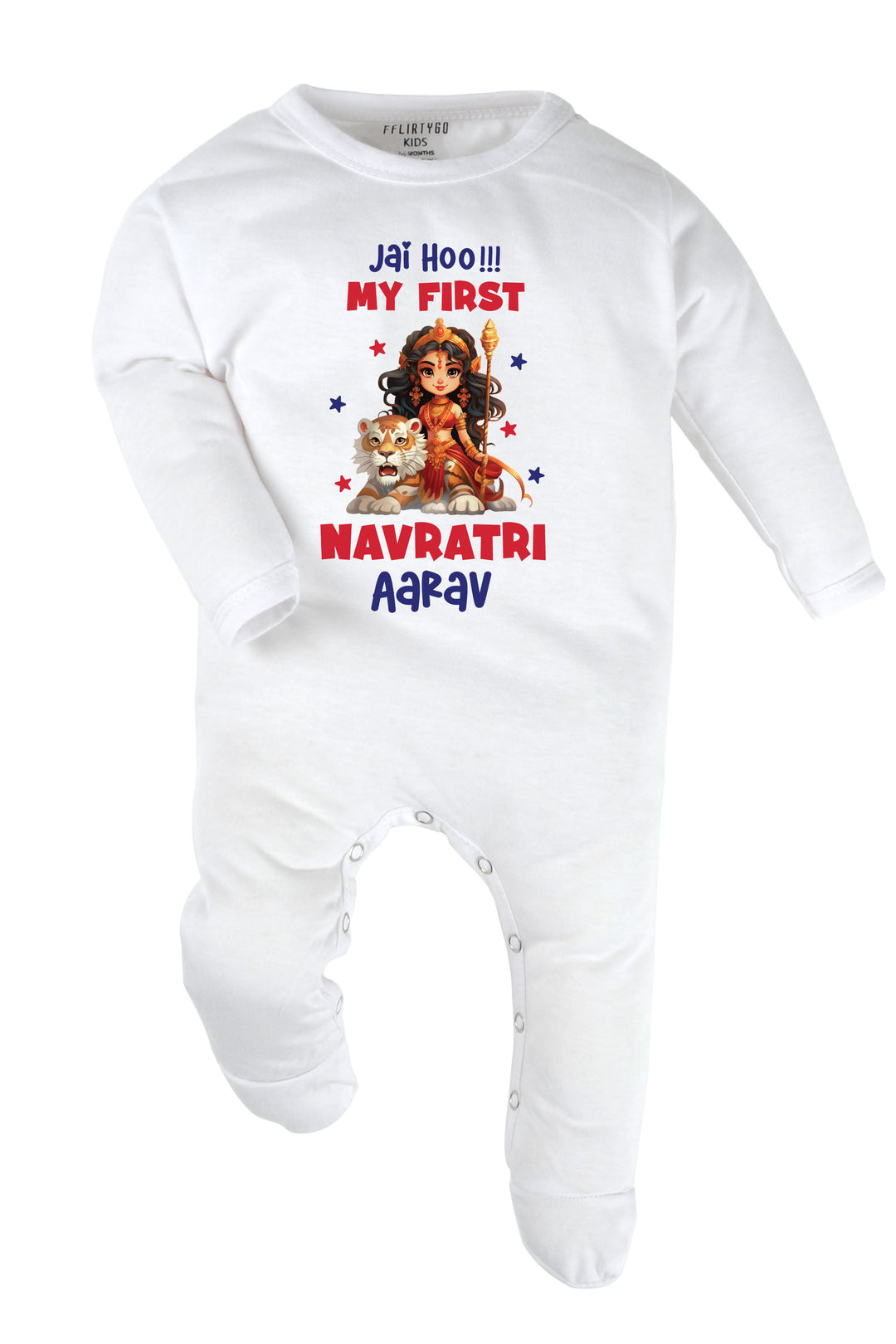 Jai Hoo !!! My First Navratri Baby Romper | Onesies w/ Custom Name