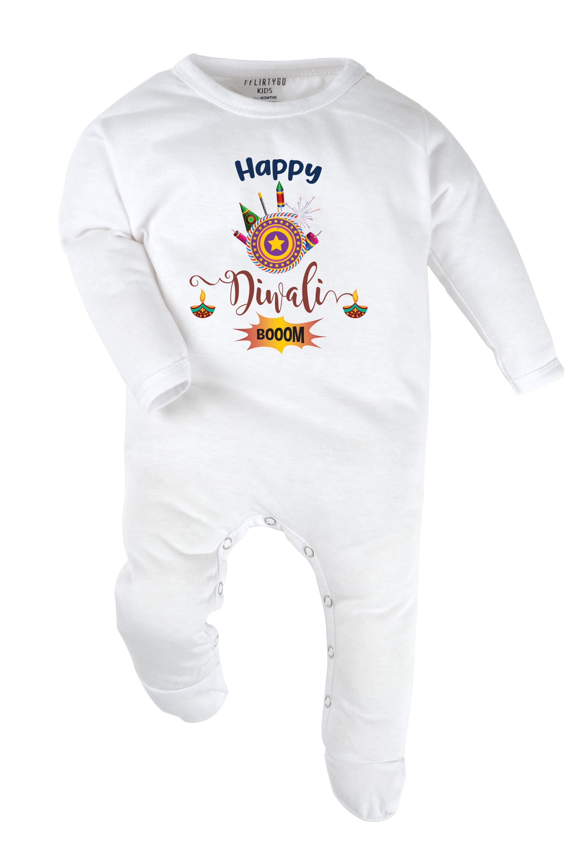 Happy Diwali Booom Baby Romper | Onesies