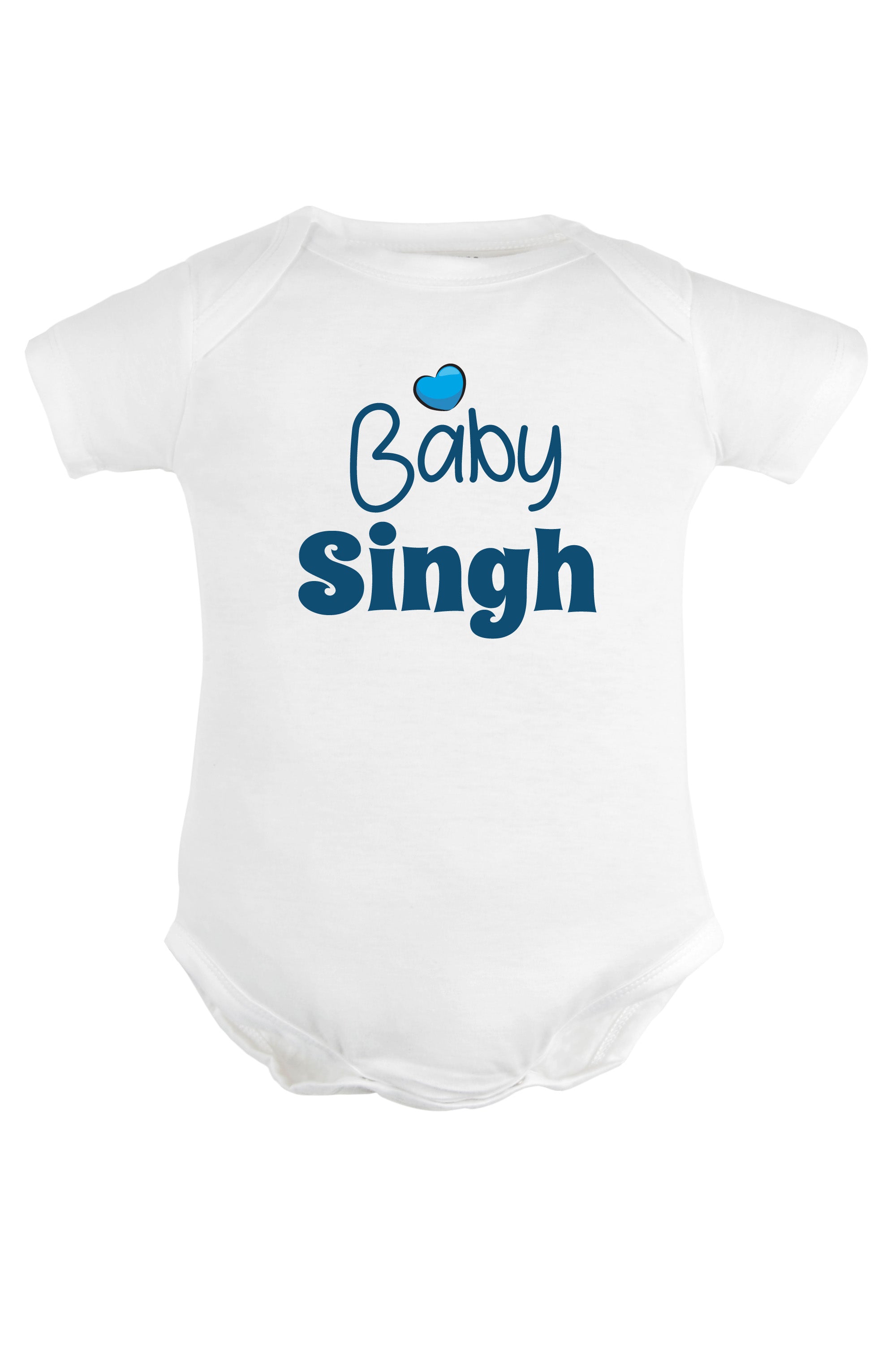 Baby (Blue) Custom Surname Baby Romper | Onesies