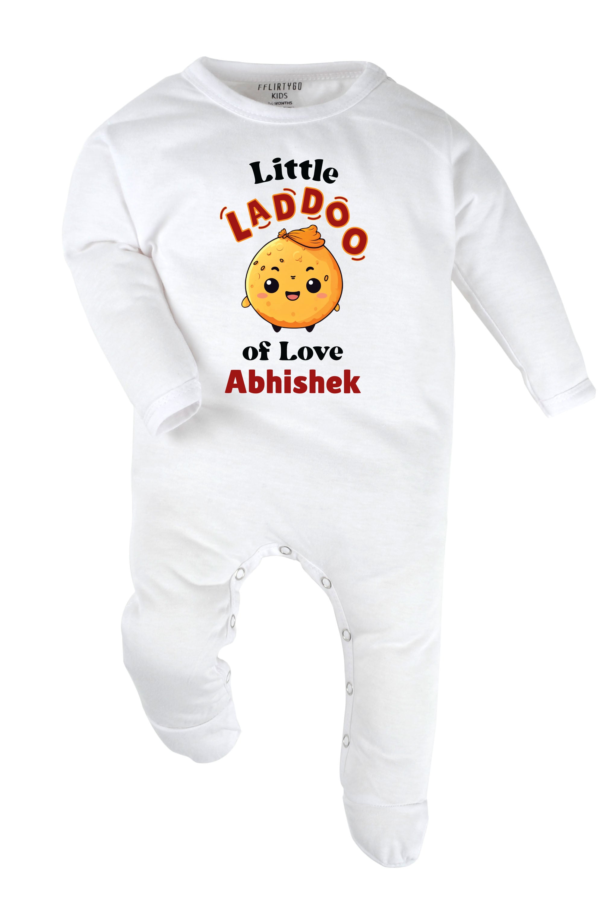 Little Laddoo Of Love Baby Romper | Onesies w/ Custom Name