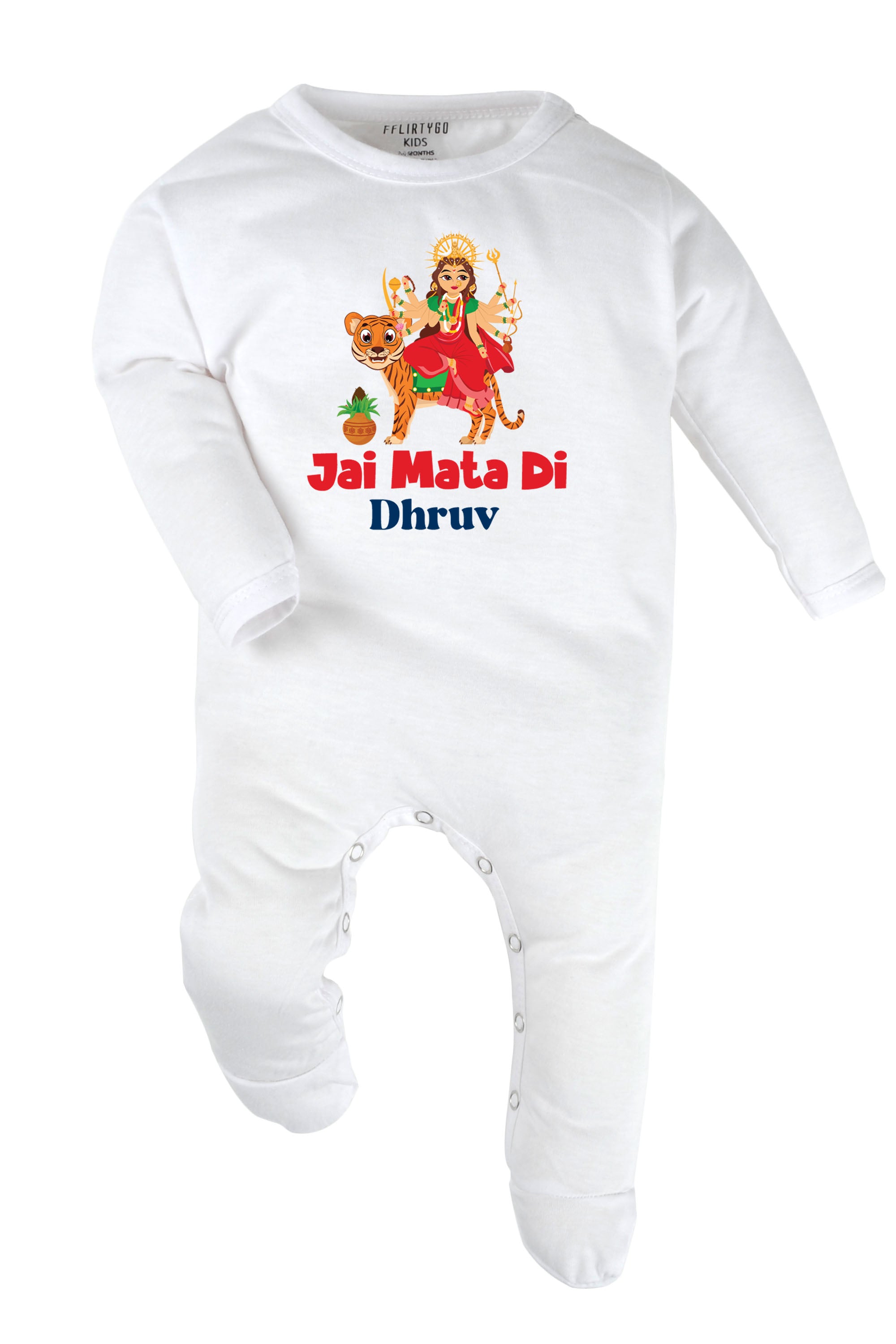 Jai Mata Di Baby Romper | Onesies w/ Custom Name