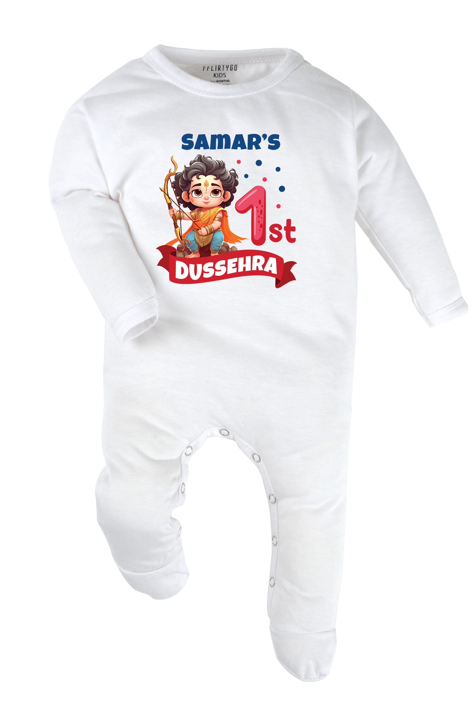 My 1st Dussehra Baby Romper | Onesies w/ Custom Name