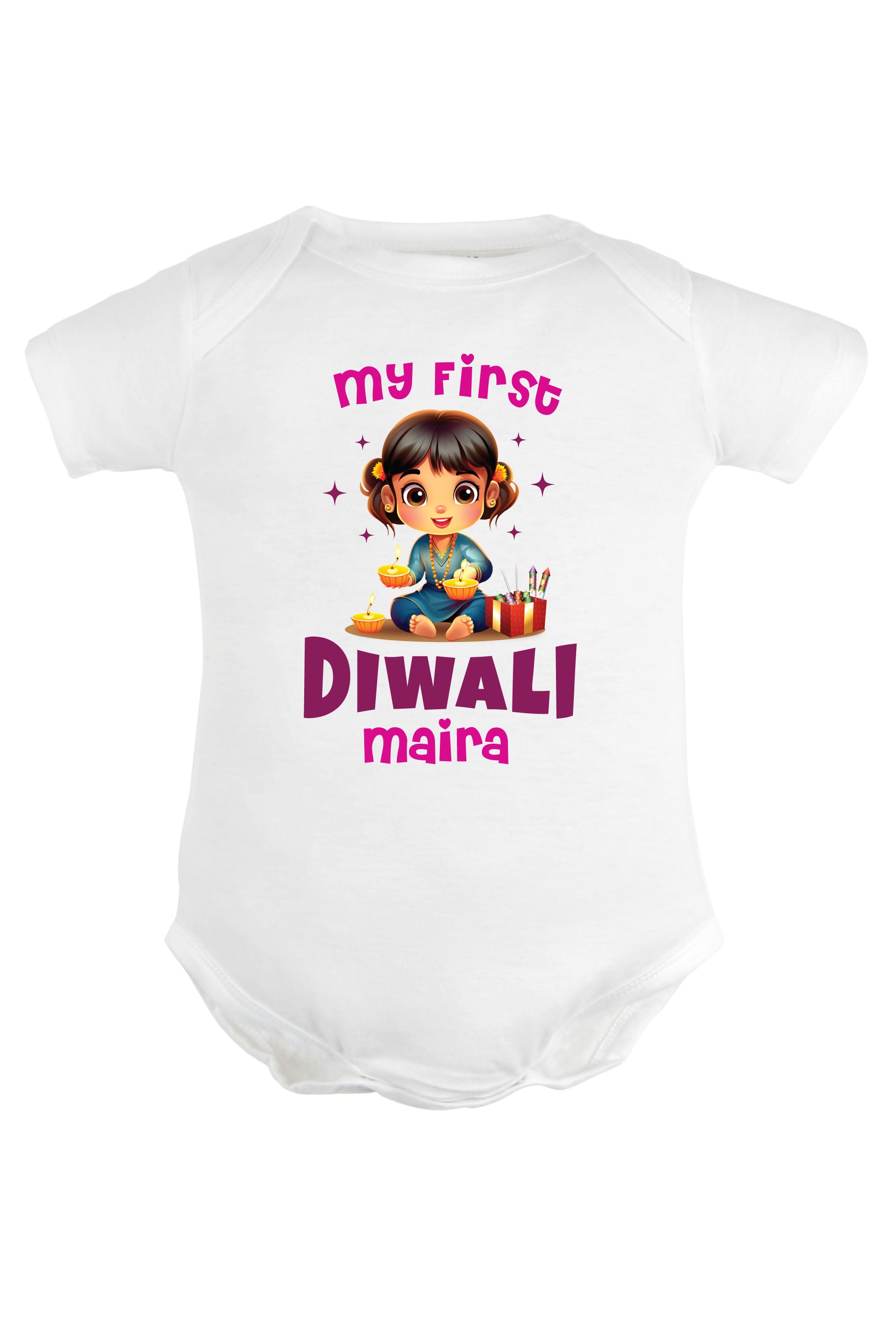 My First Diwali Baby Romper | Onesies w/ Custom Name