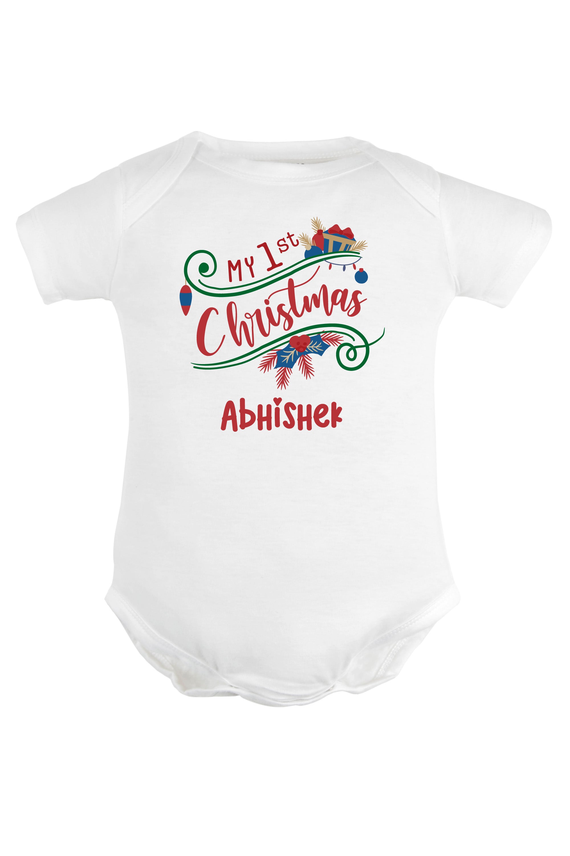 My 1st Christmas Baby Romper | Onesies w/ Custom Name