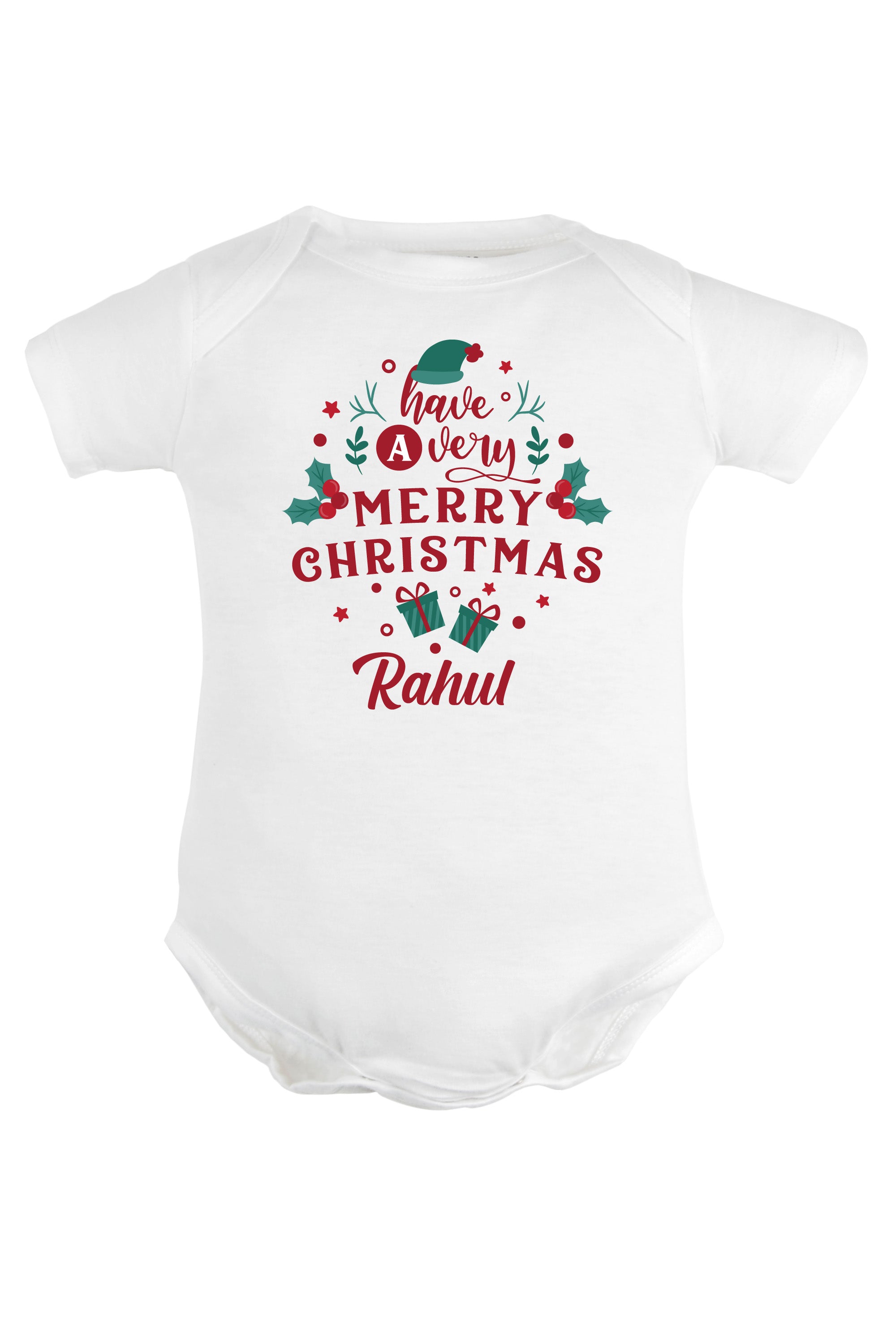 Have A Very Merry Christmas Baby Romper | Onesies w/ Custom Name