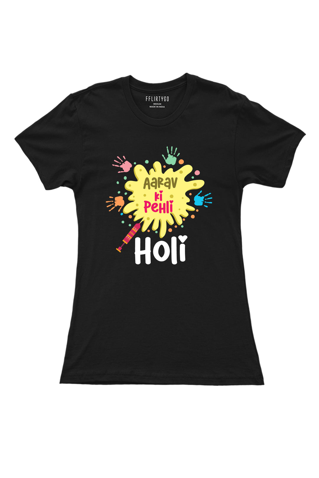 Add On Mens/Womens T-Shirt for Meri Pehli Holi w/ Custom Names