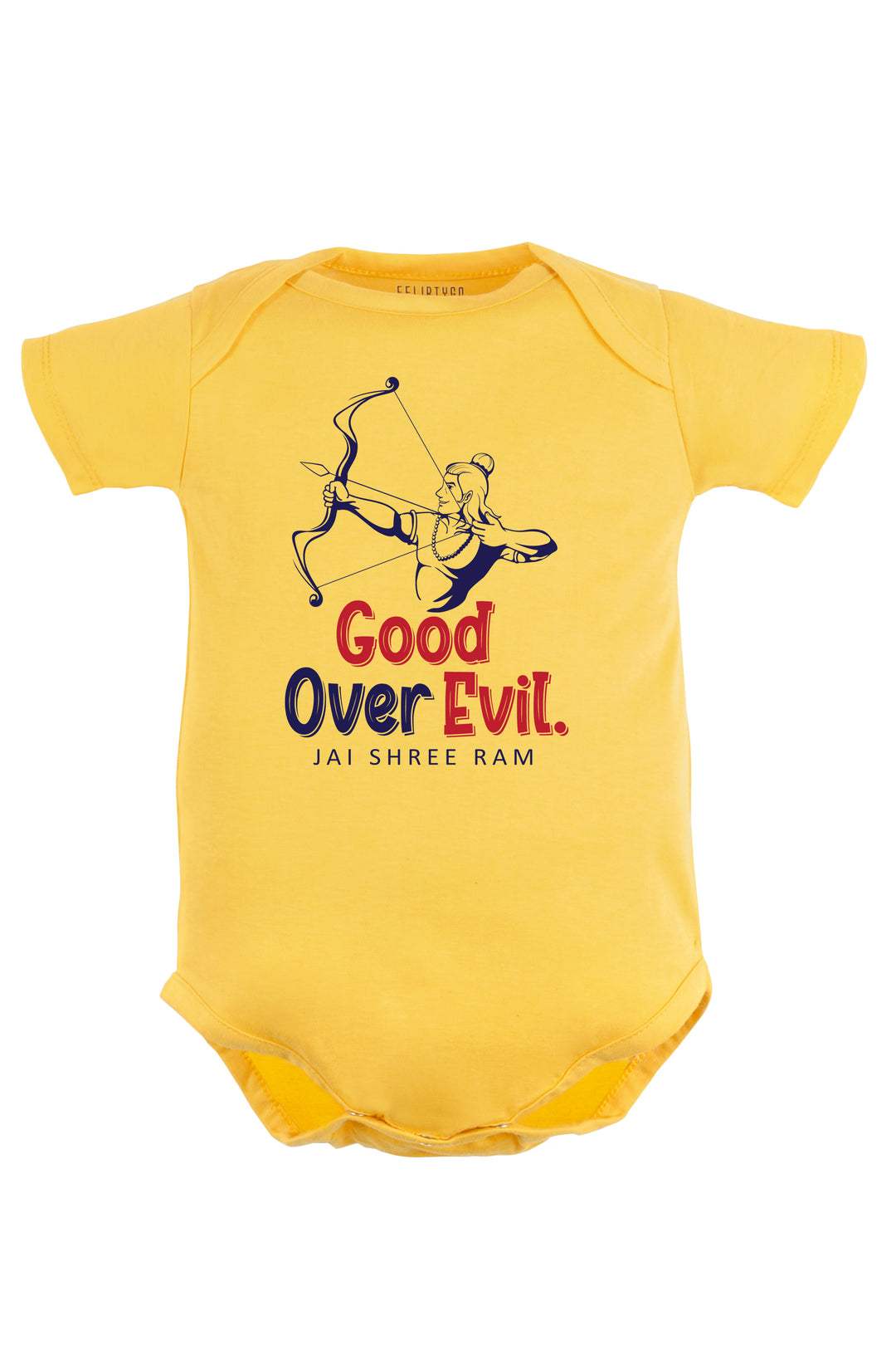 Good Over Evil Jai Shree Ram Baby Romper | Onesies