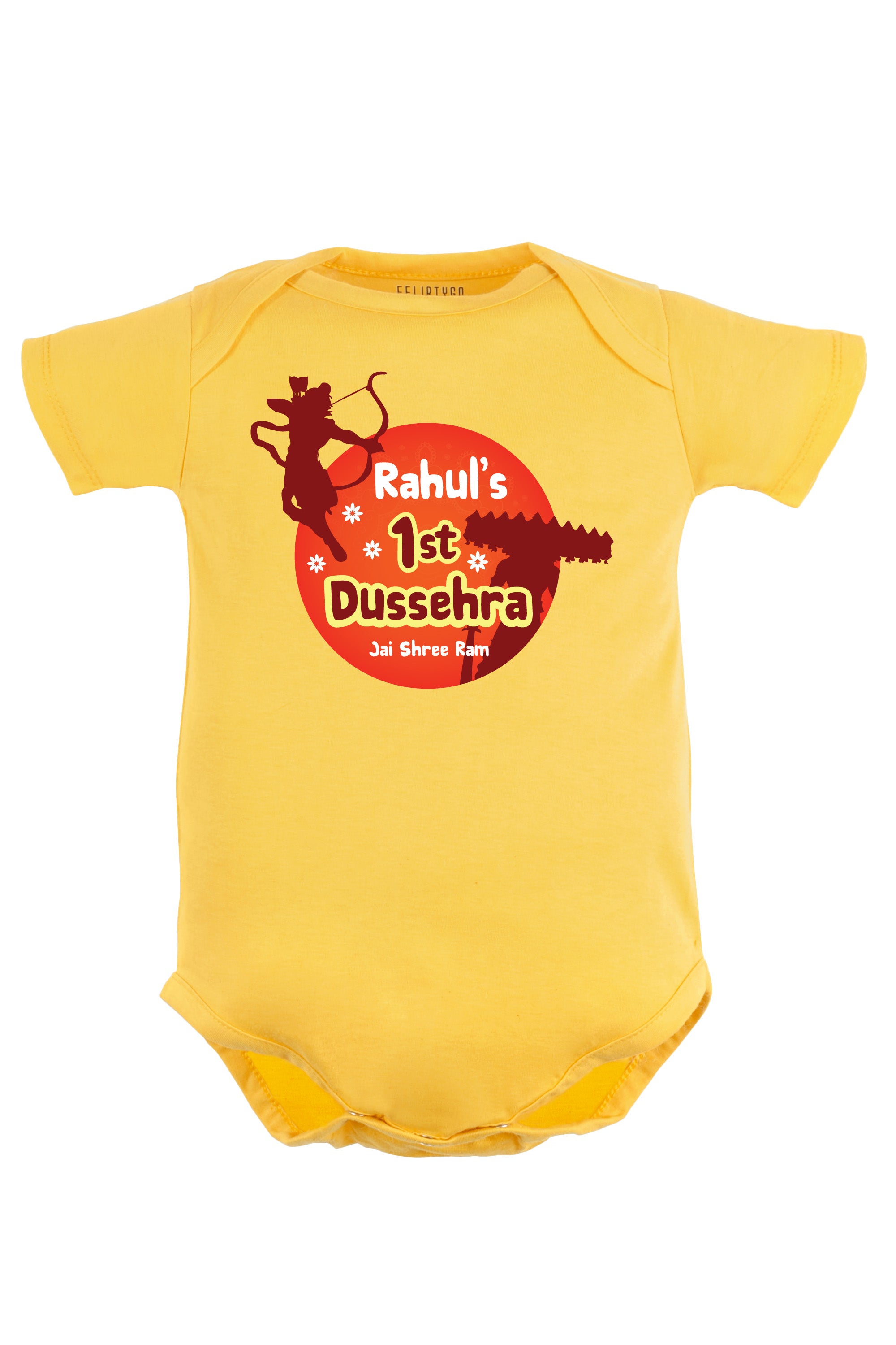 My 1st Dussehra Jai Shree Ram Baby Romper | Onesies w/ Custom Name