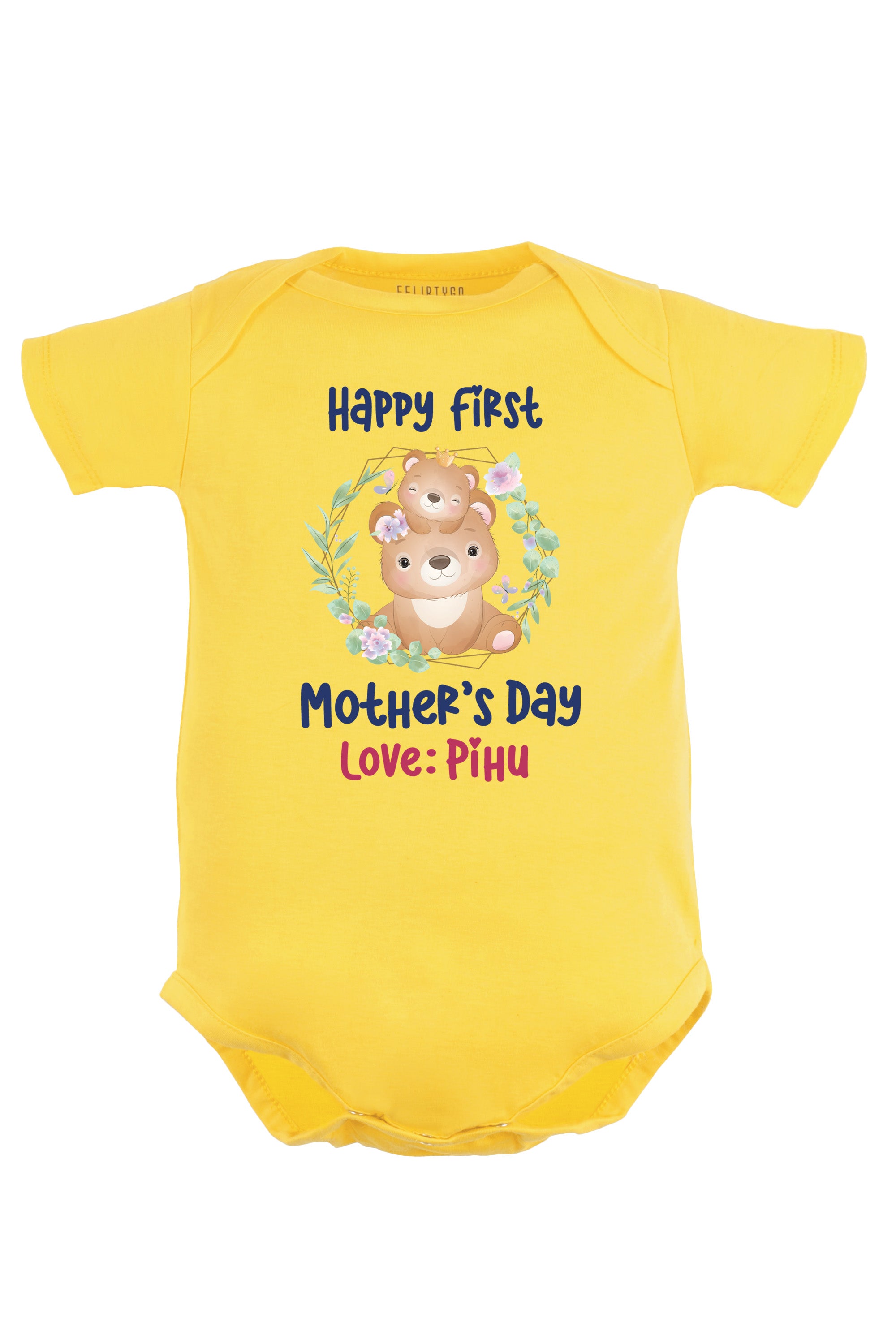 Happy First Mother's Day Baby Romper | Onesies w/ Custom Name