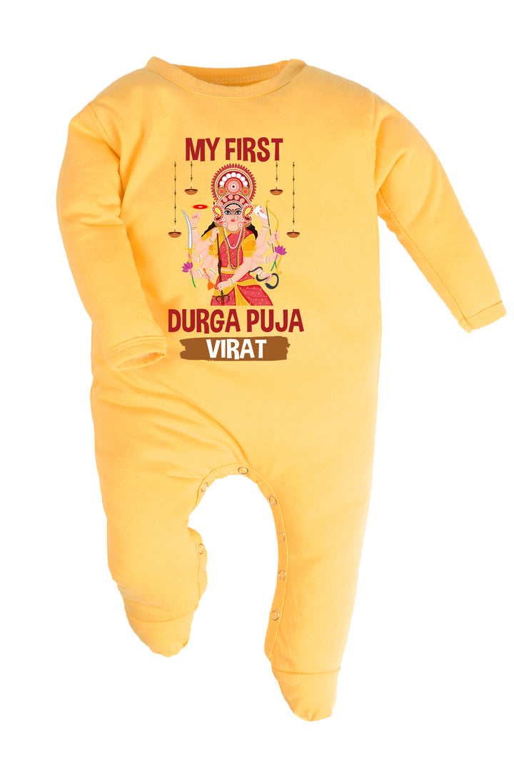 My First Durga Puja Baby Romper | Onesies w/ Custom Name