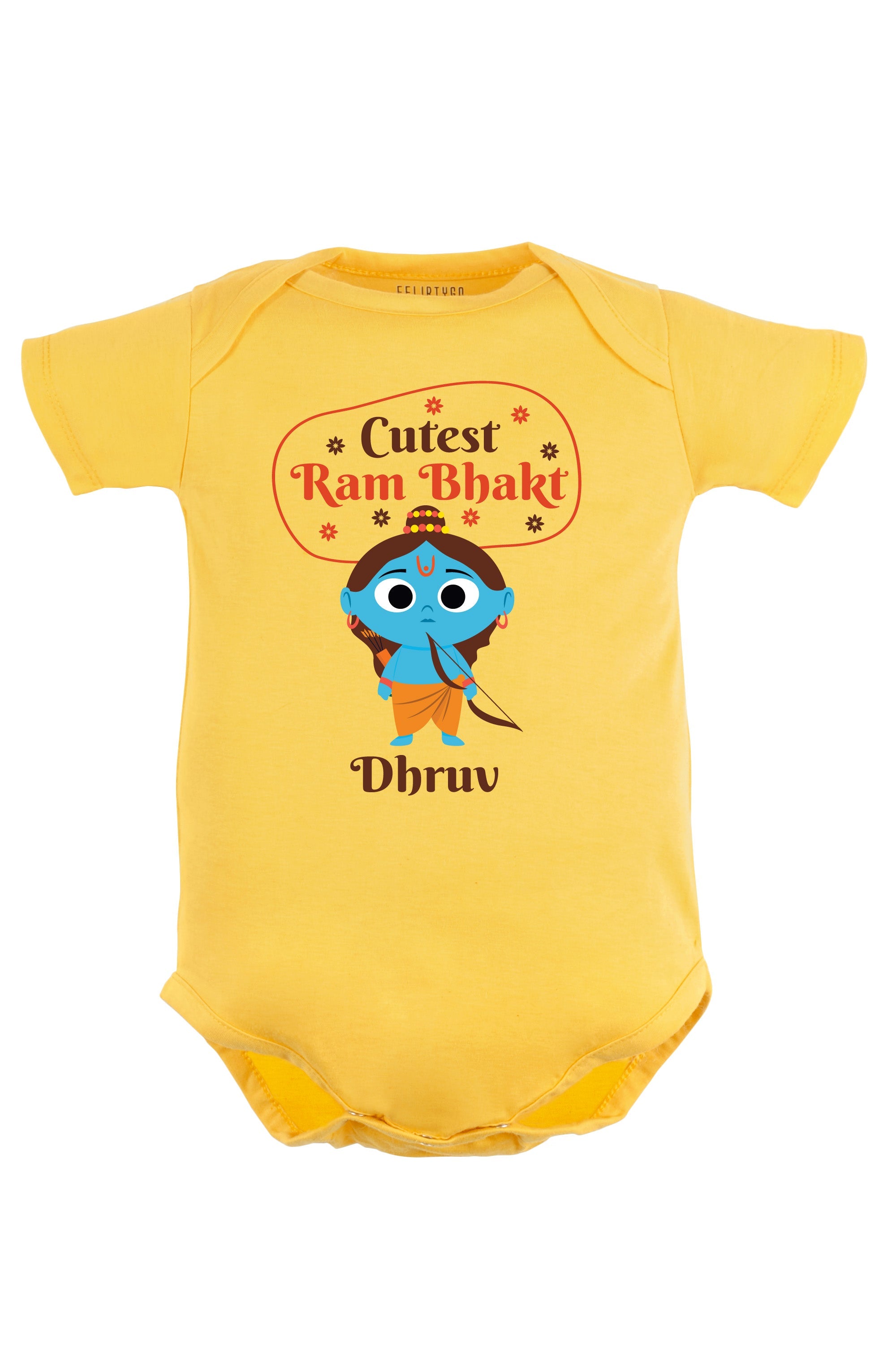 Cutest Ram Bhakt Baby Romper | Onesies w/ Custom Name