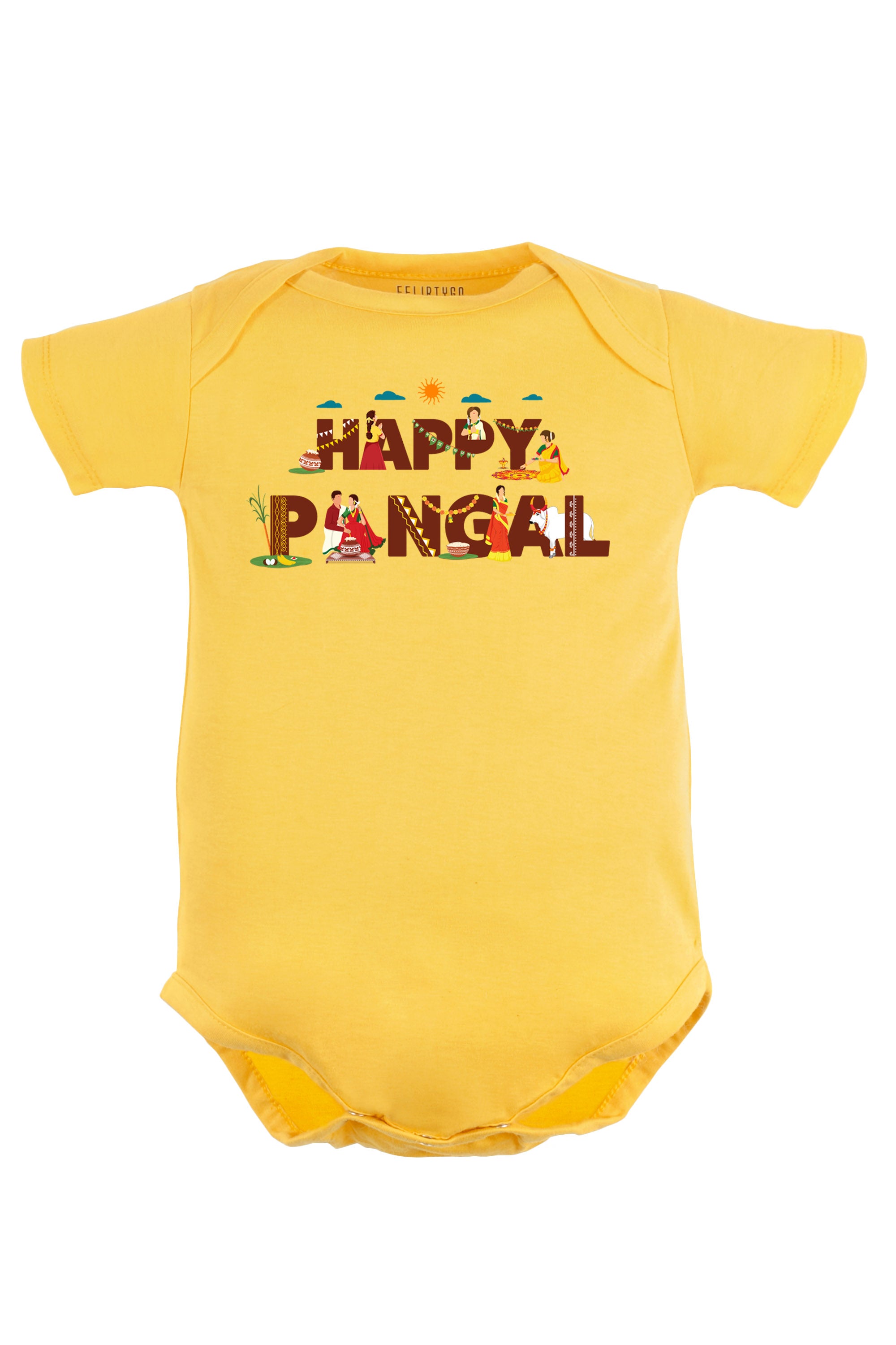 Happy pongal Rituals Baby Romper | Onesies