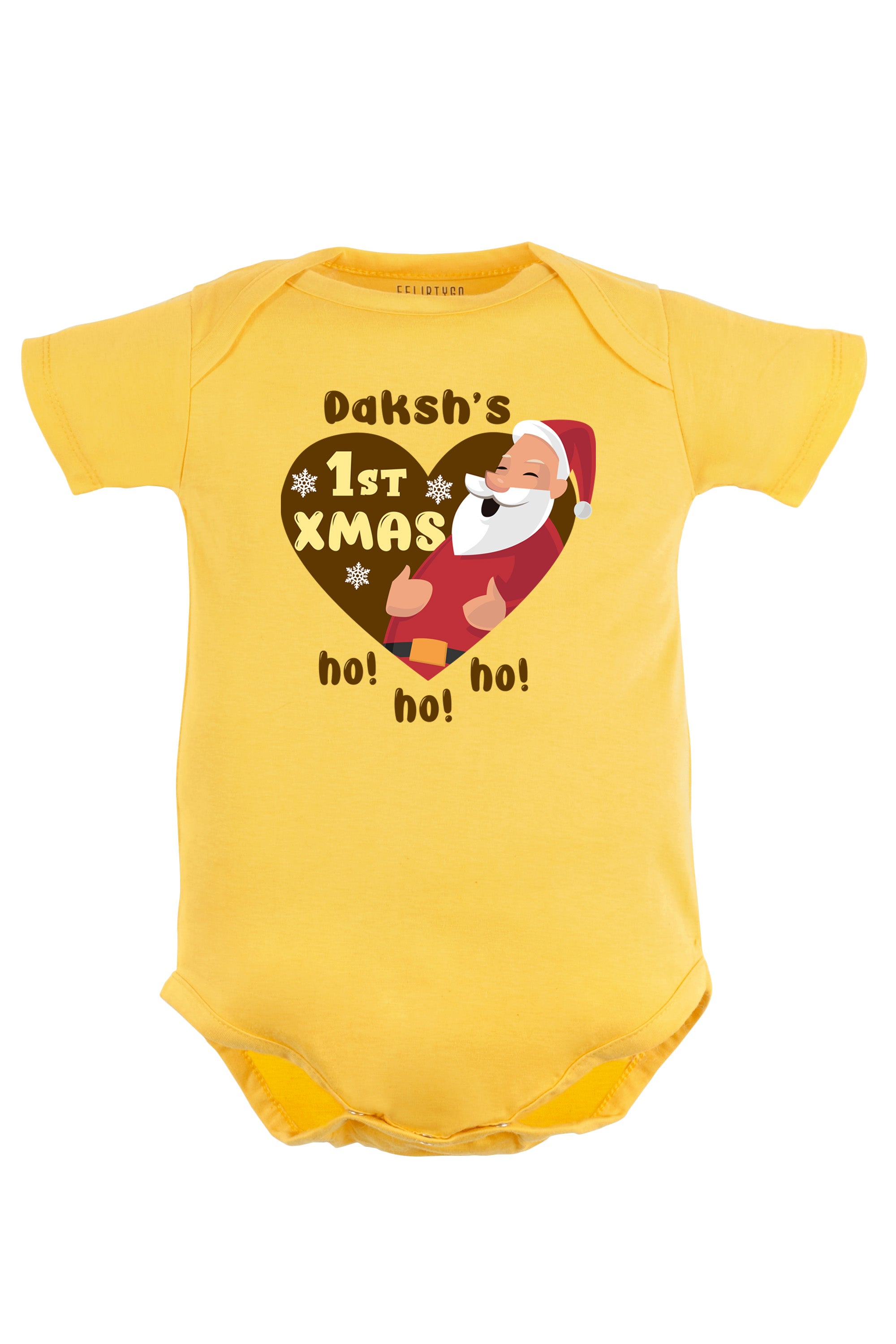 Ist Xmas ho ho ho Baby Romper | Onesies w/ Custom Name