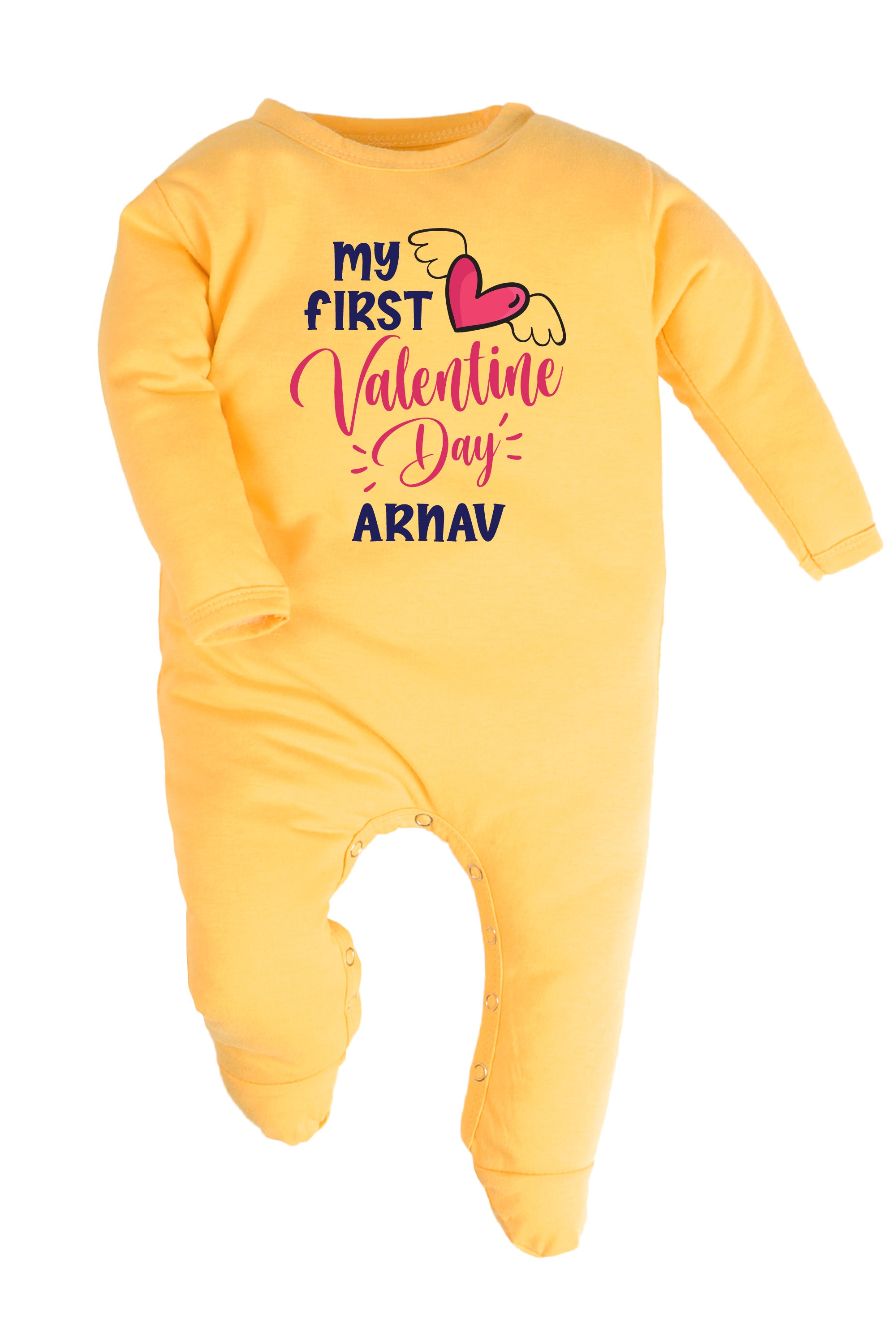 My First Valentine Day Baby Romper | Onesies w/ Custom Name