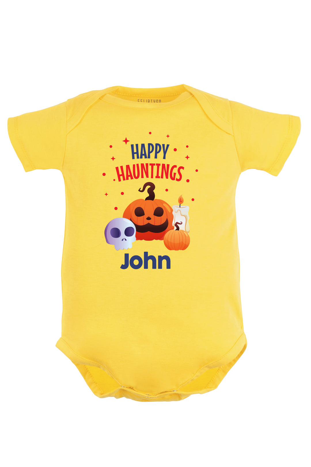 Happy Hauntings Baby Romper | Onesies w/ Custom Name