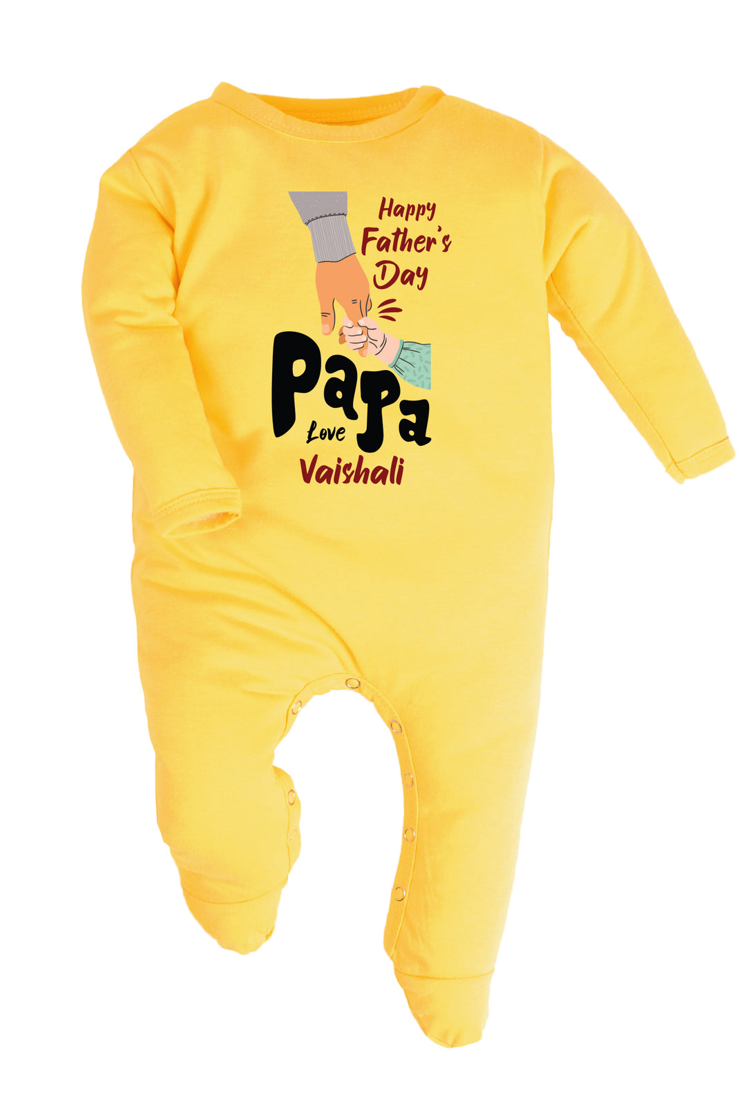 Happy Father's Day Papa Baby Romper | Onesies w/ Custom Name