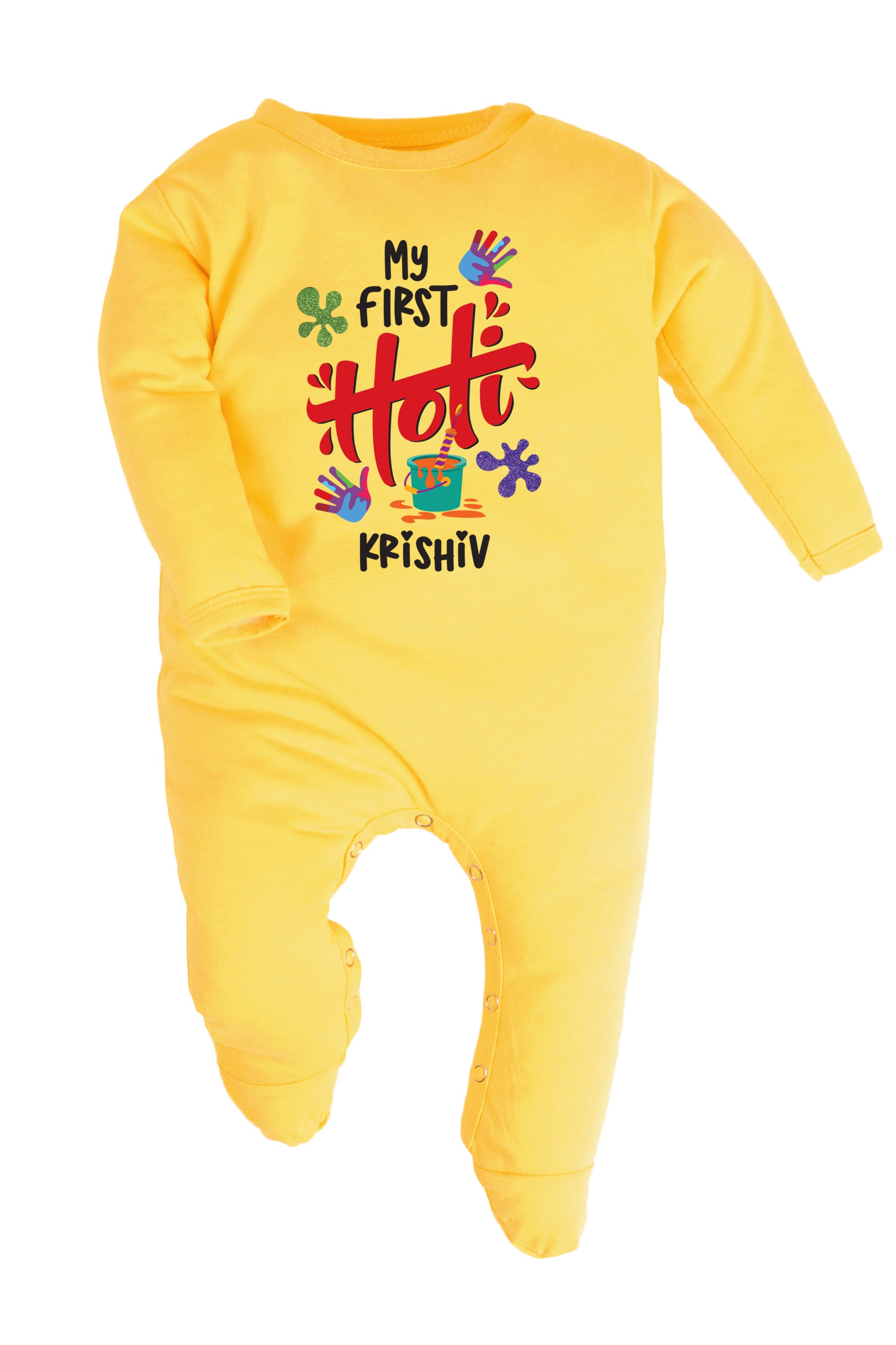 My First Holi Baby Romper | Onesies w/ Custom Name