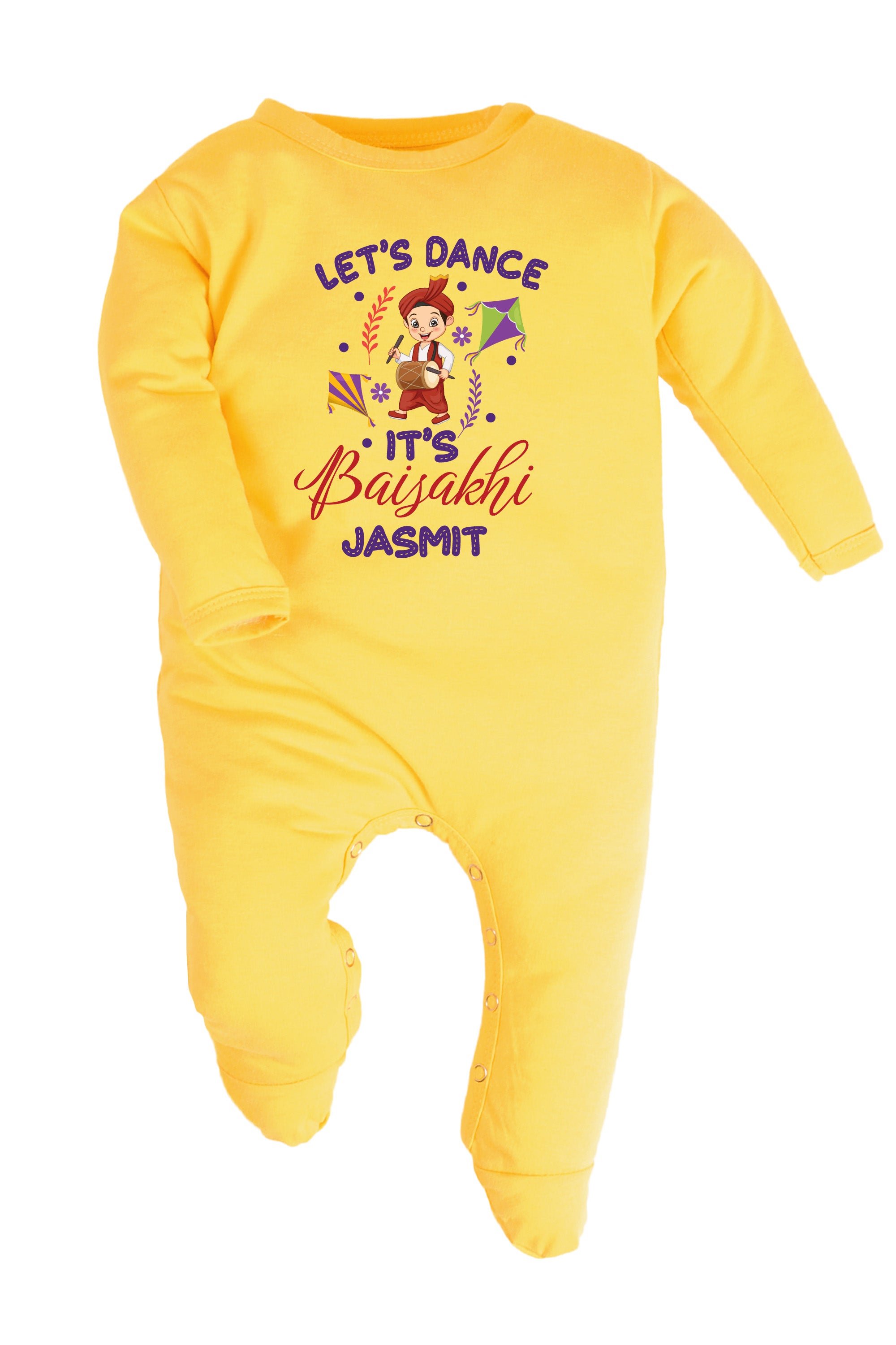 Let's Dance It's Baisakhi Baby Romper | Onesies w/ Custom Name