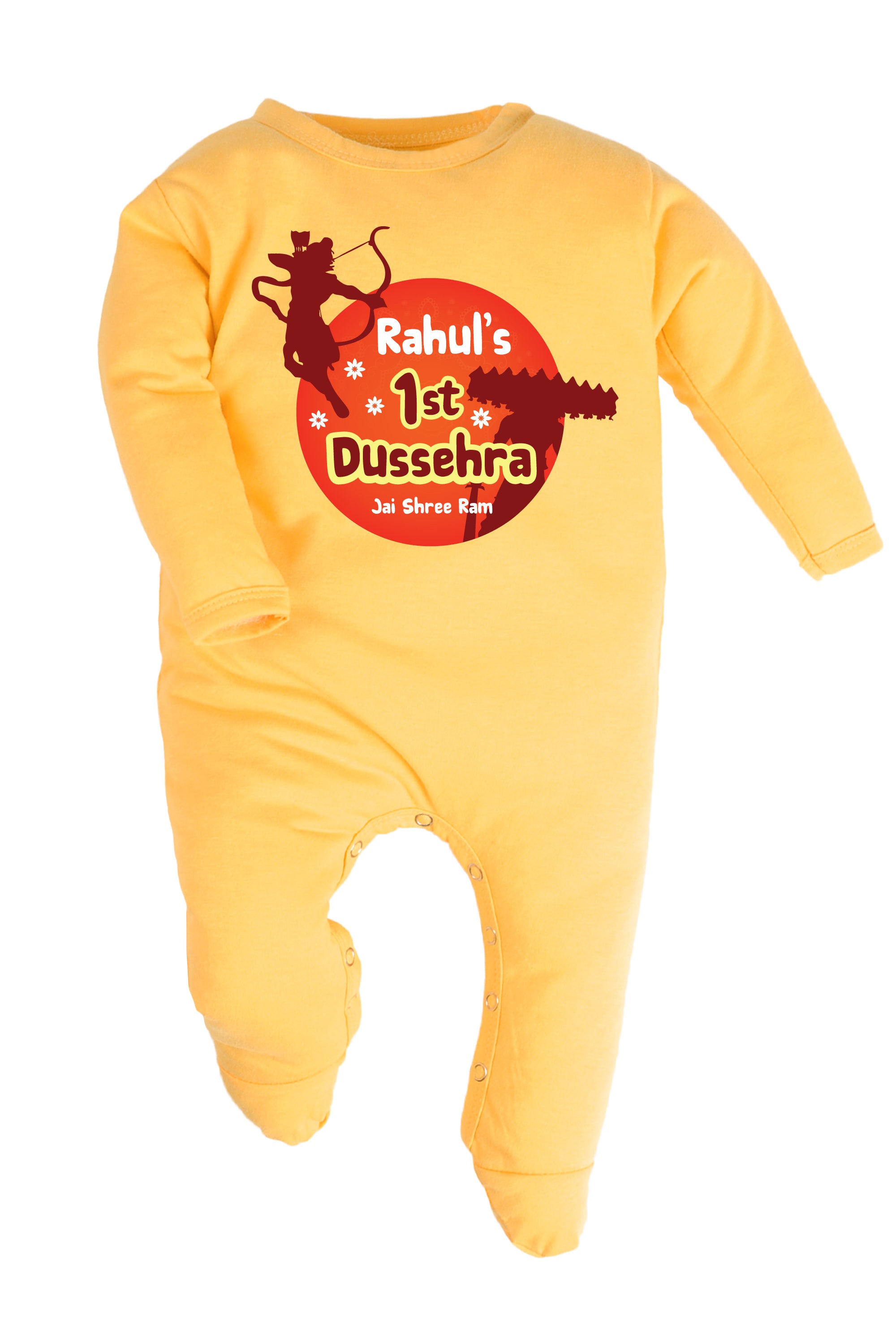 My 1st Dussehra Jai Shree Ram Baby Romper | Onesies w/ Custom Name