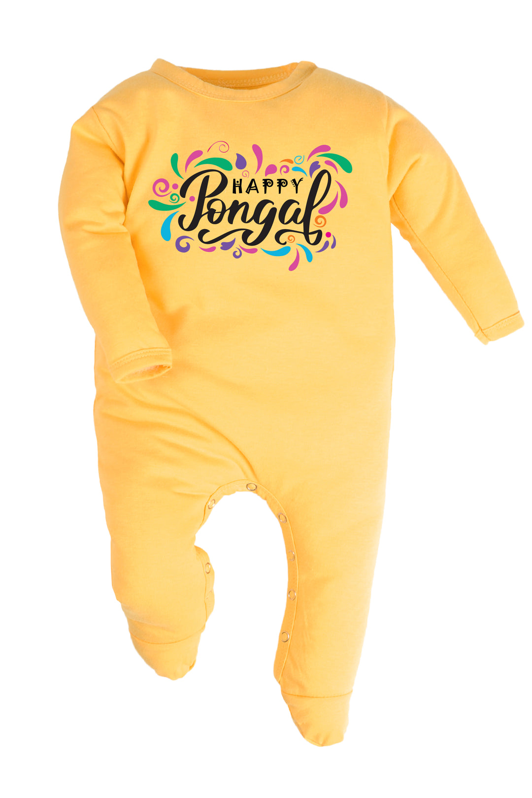 Happy Pongal Splash Baby Romper | Onesies